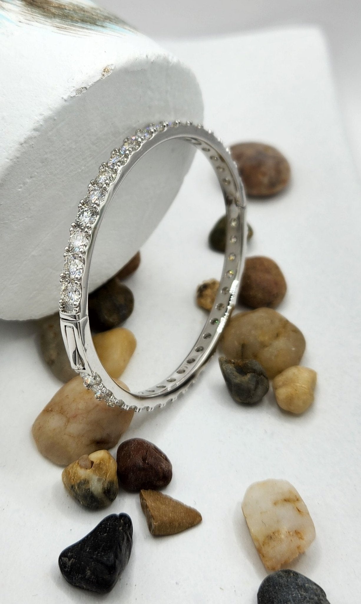 Moissanite Silver Bracelet - SAPHIRA 2