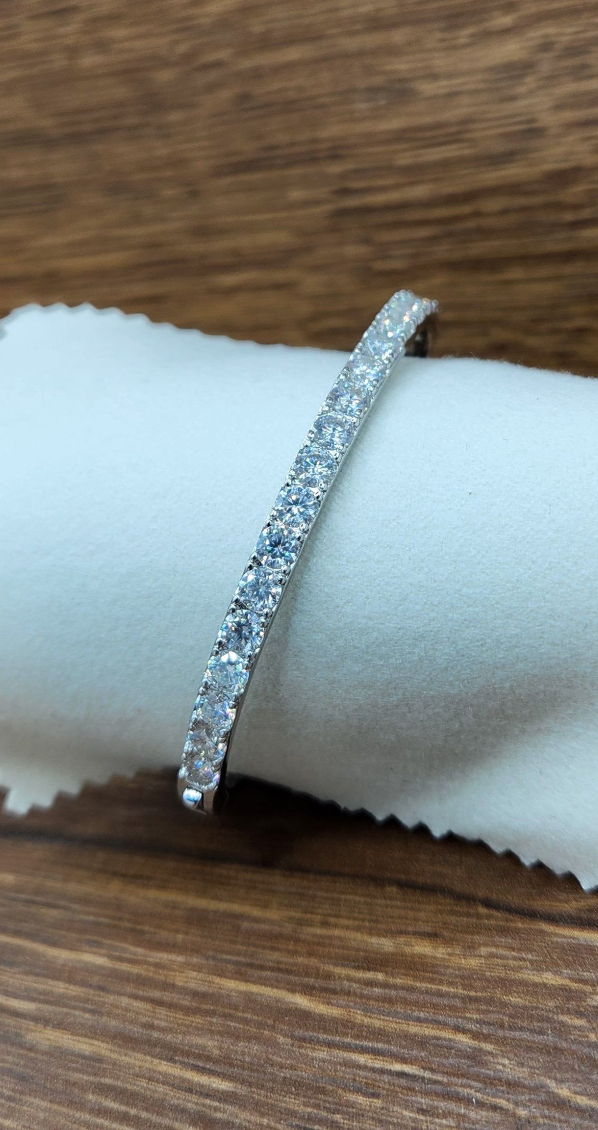 Moissanite Silver Bracelet - SAPHIRA 6
