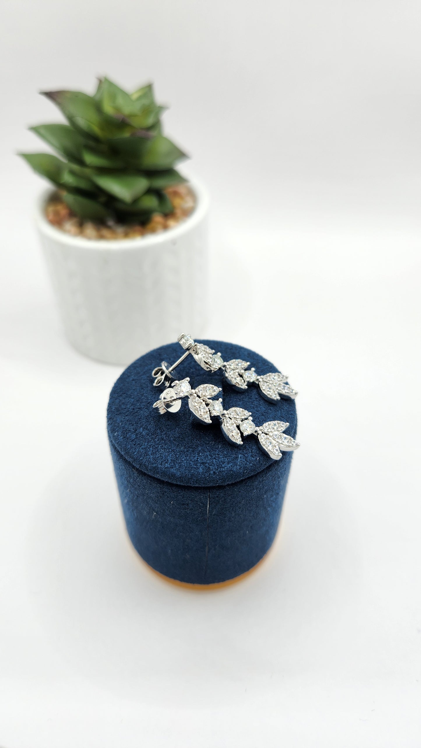 Moissanite Silver Earrings - BLISS_3