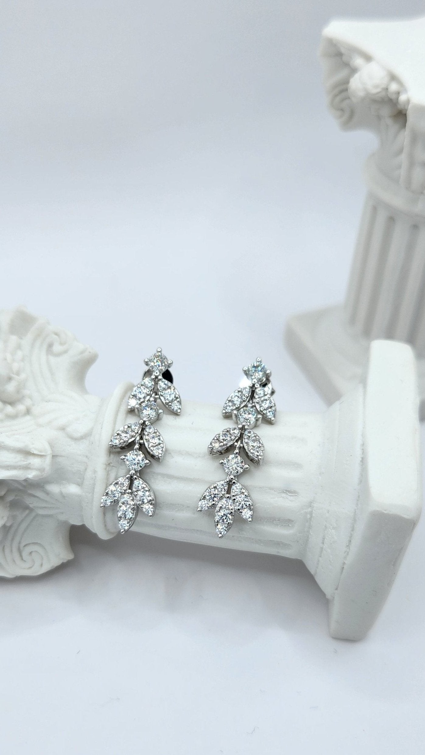Moissanite Silver Earrings - BLISS_5