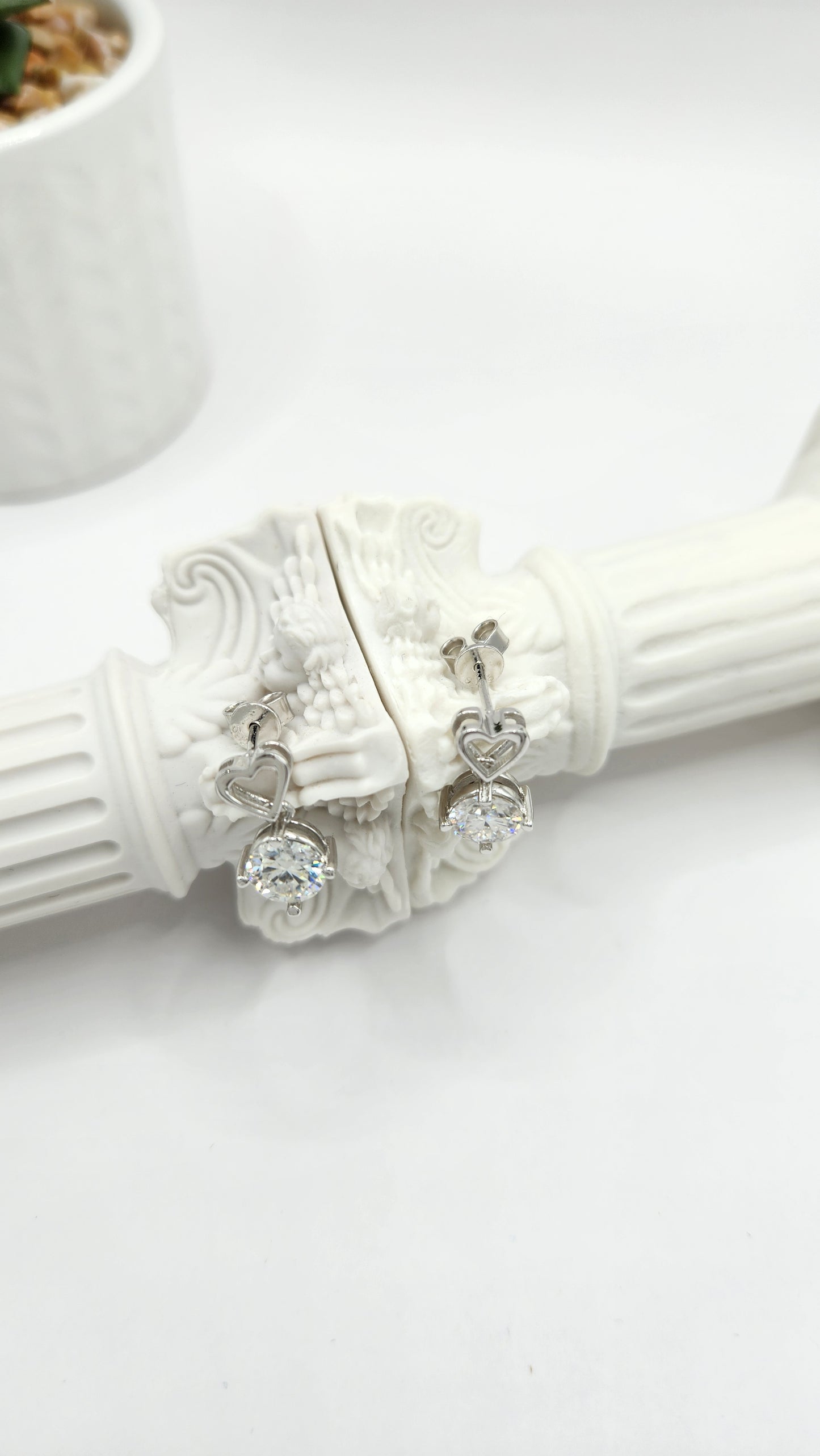 Moissanite Silver Earrings - MARBELLA5