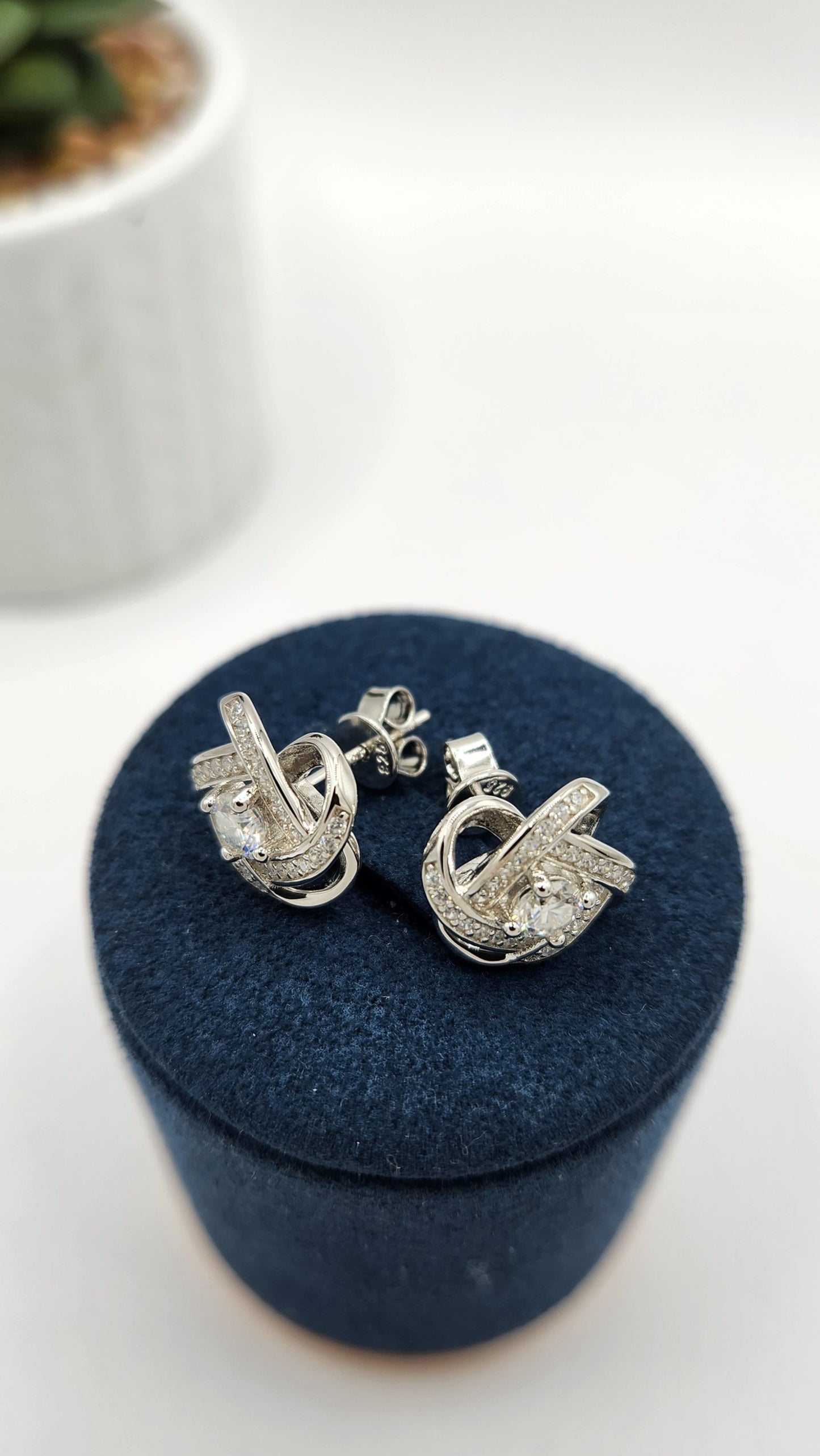 Moissanite Silver Earrings - MIRRAGE