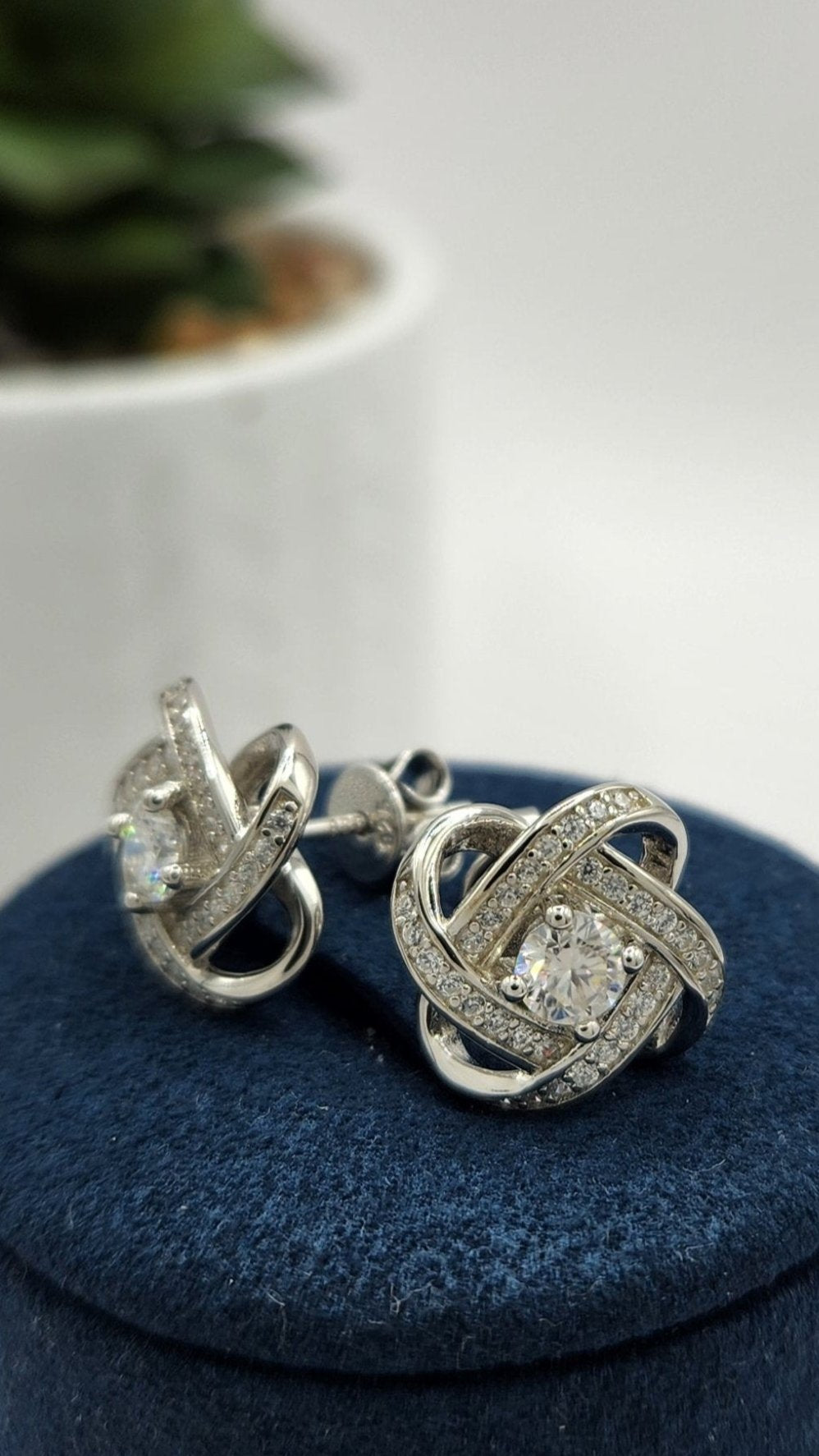 Moissanite Silver Earrings - MIRRAGE 2