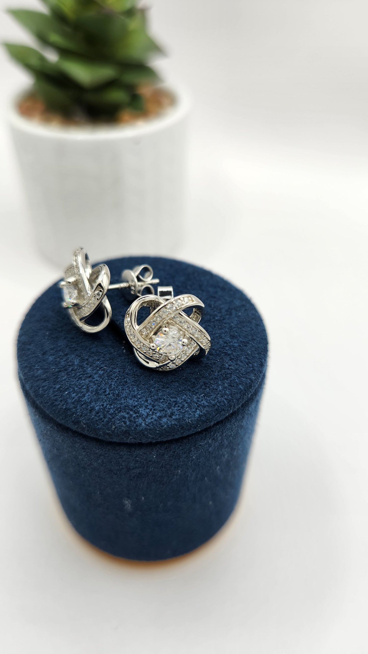 Moissanite Silver Earrings - MIRRAGE 5