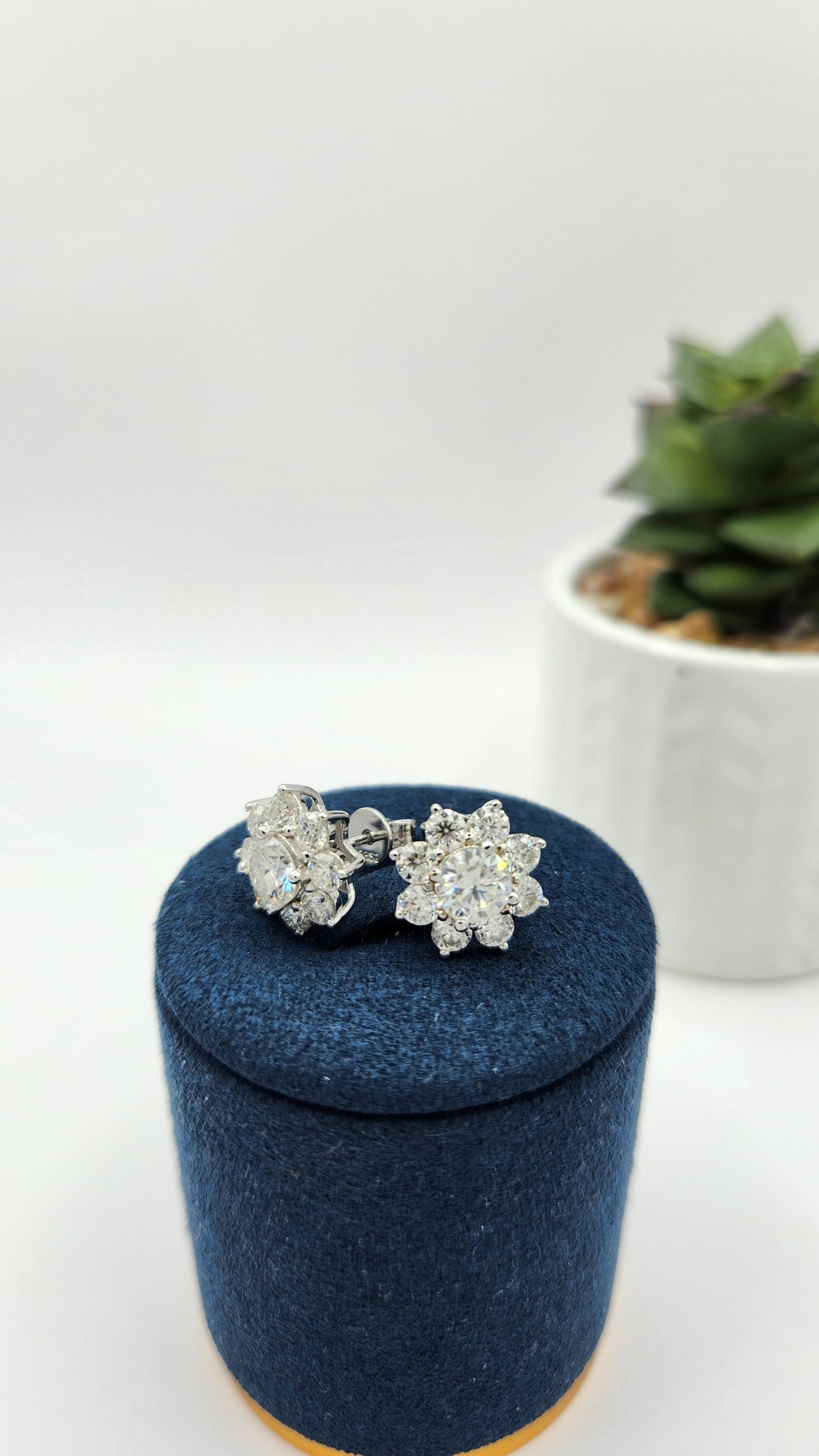 Moissanite Silver Earrings - MYSTIC 2