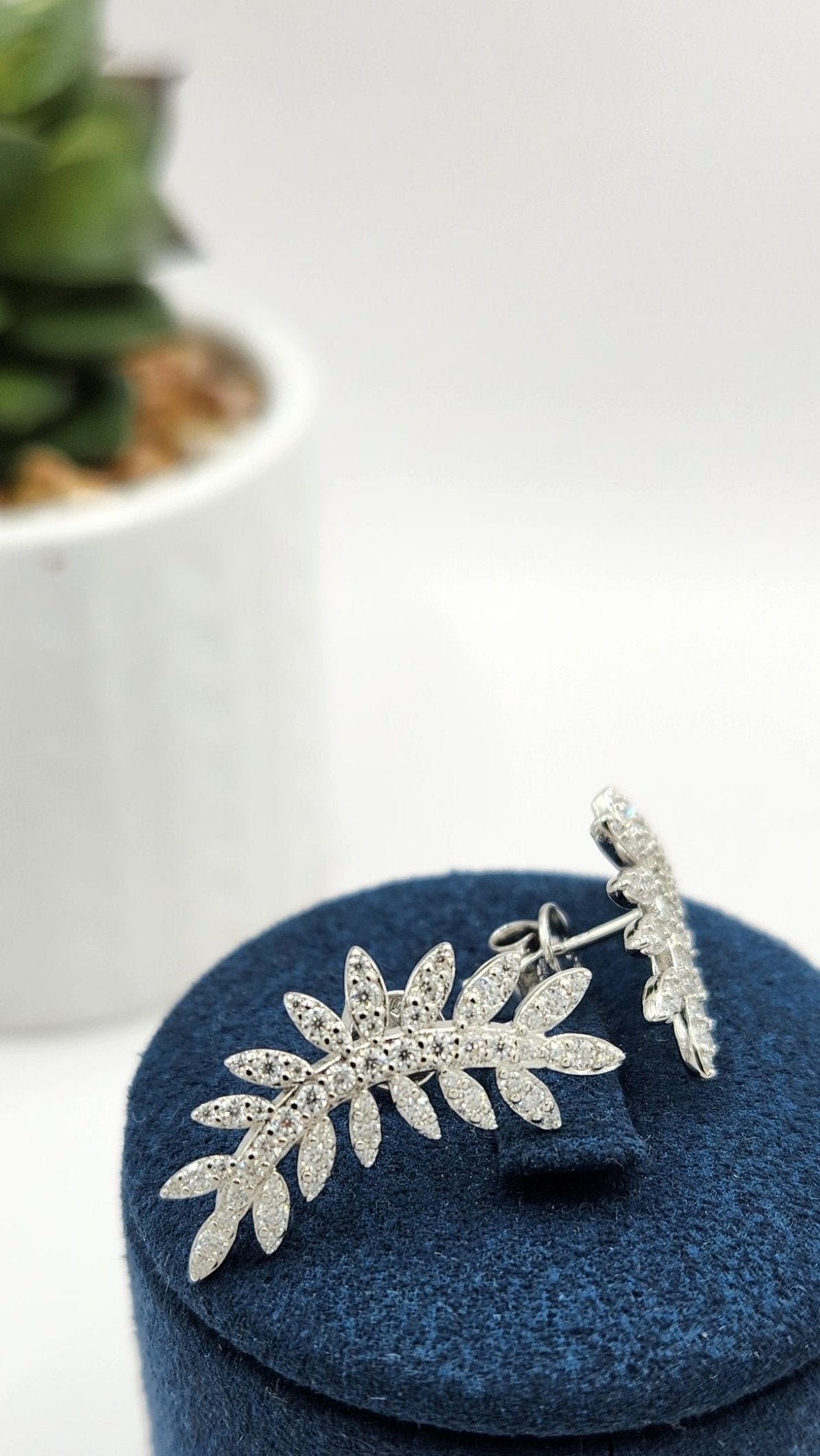 Moissanite Silver Earrings - VISION1