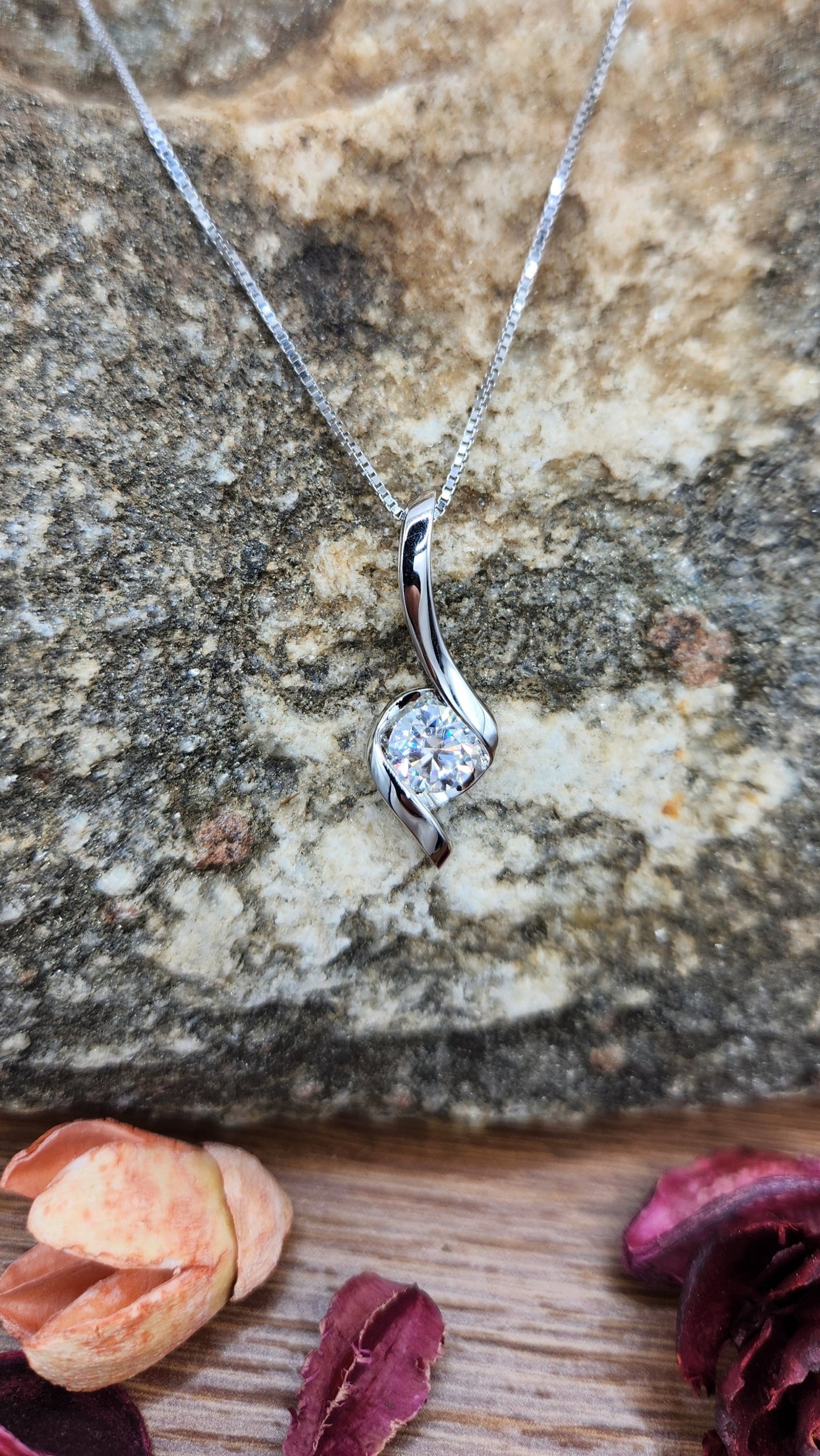 Moissanite Silver Jewelry Set - VIVID