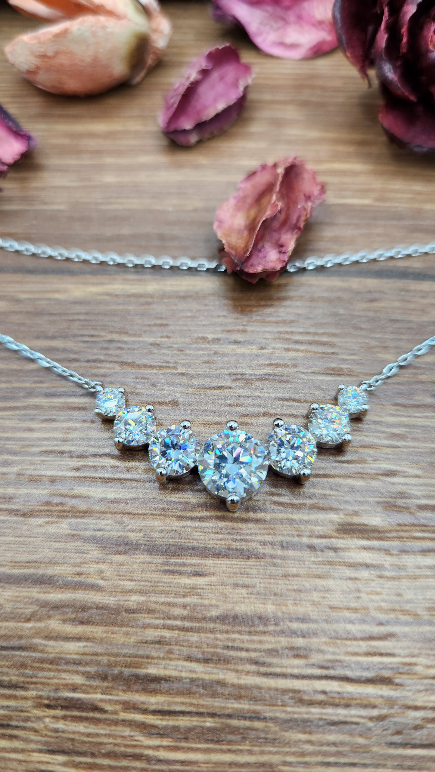 Moissanite Silver Necklace - BEAUTY5
