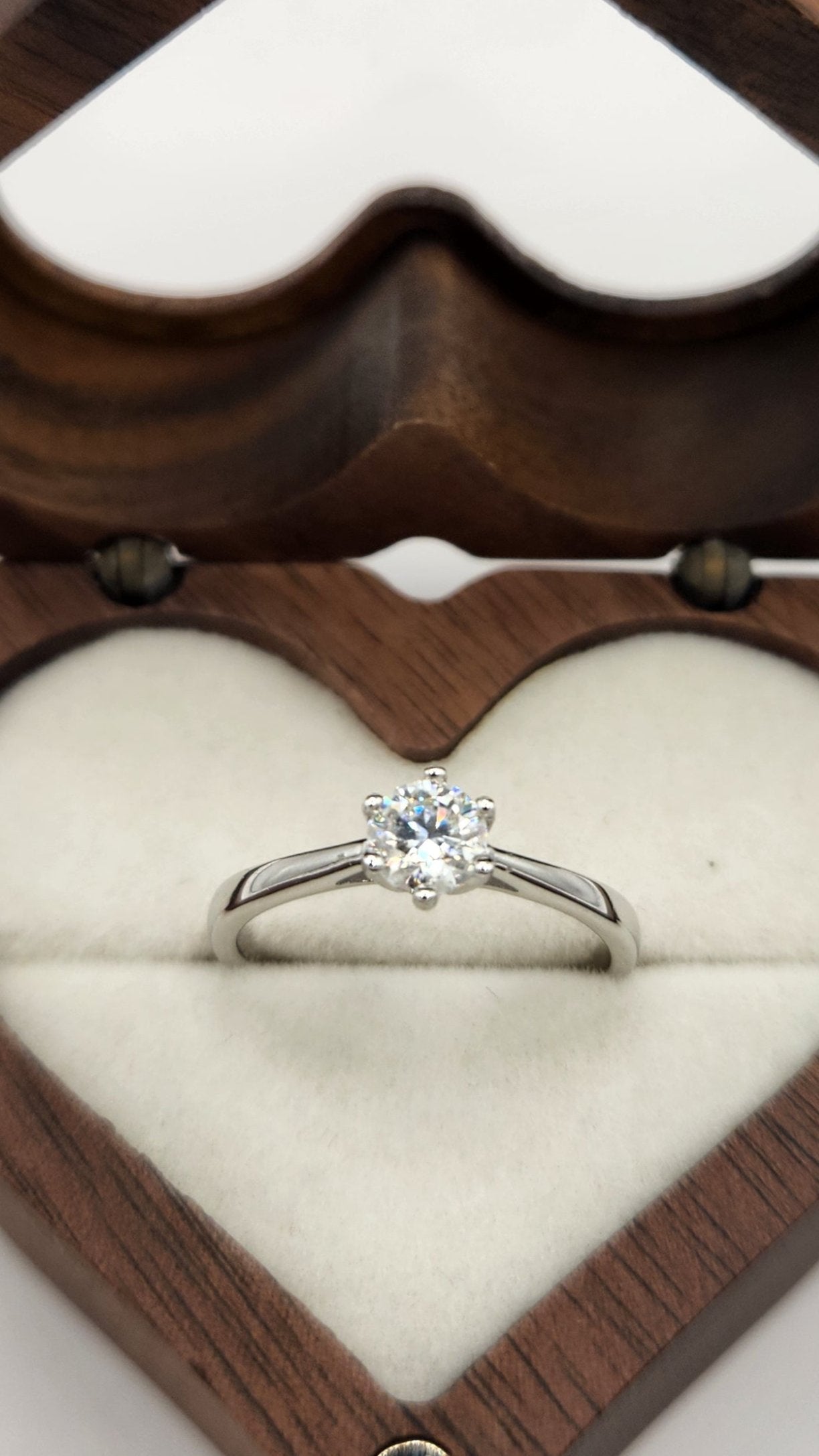 Moissanite Silver Ring - SANNY 4