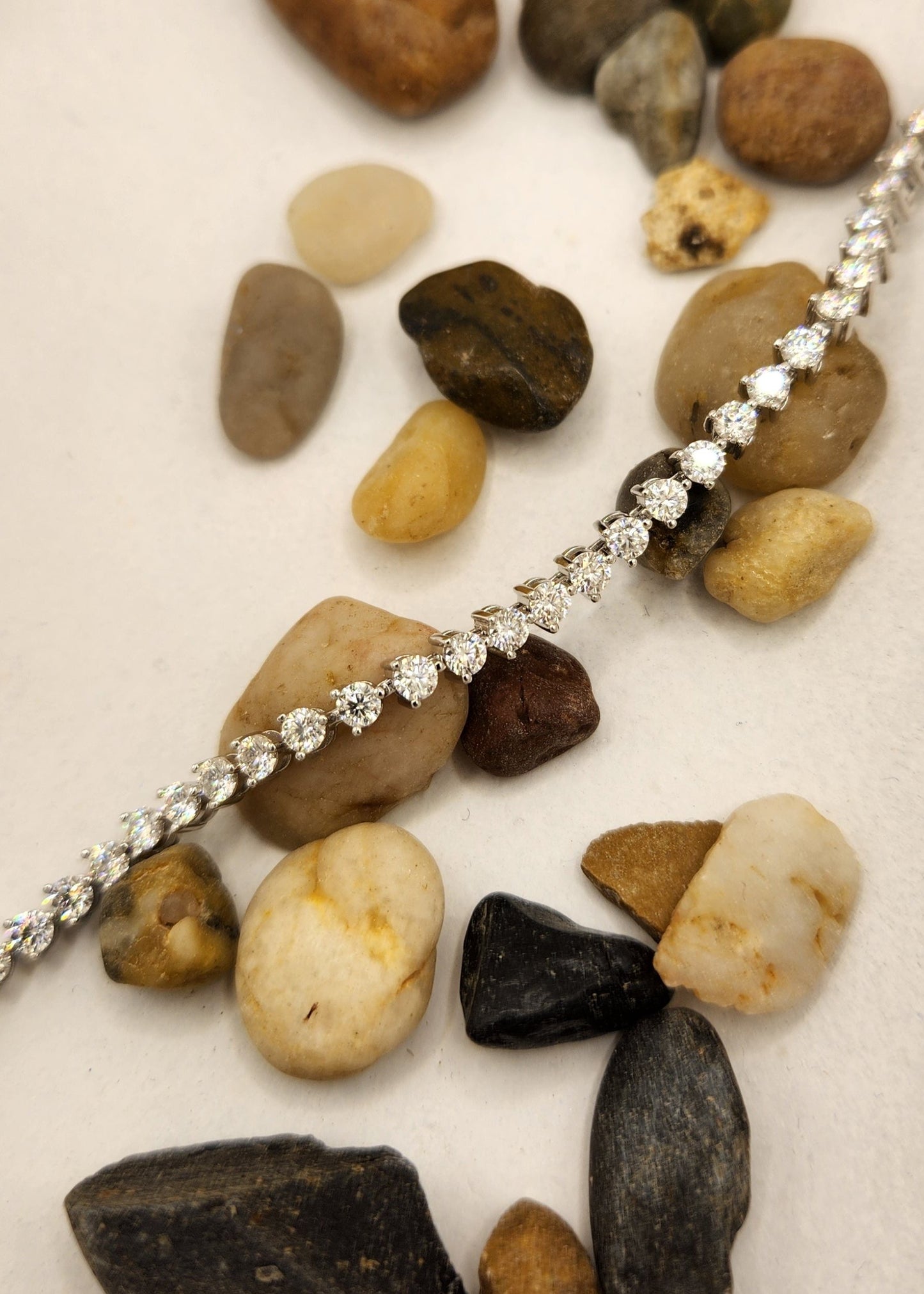 Moissanite silver Bracelet- Avangard 1