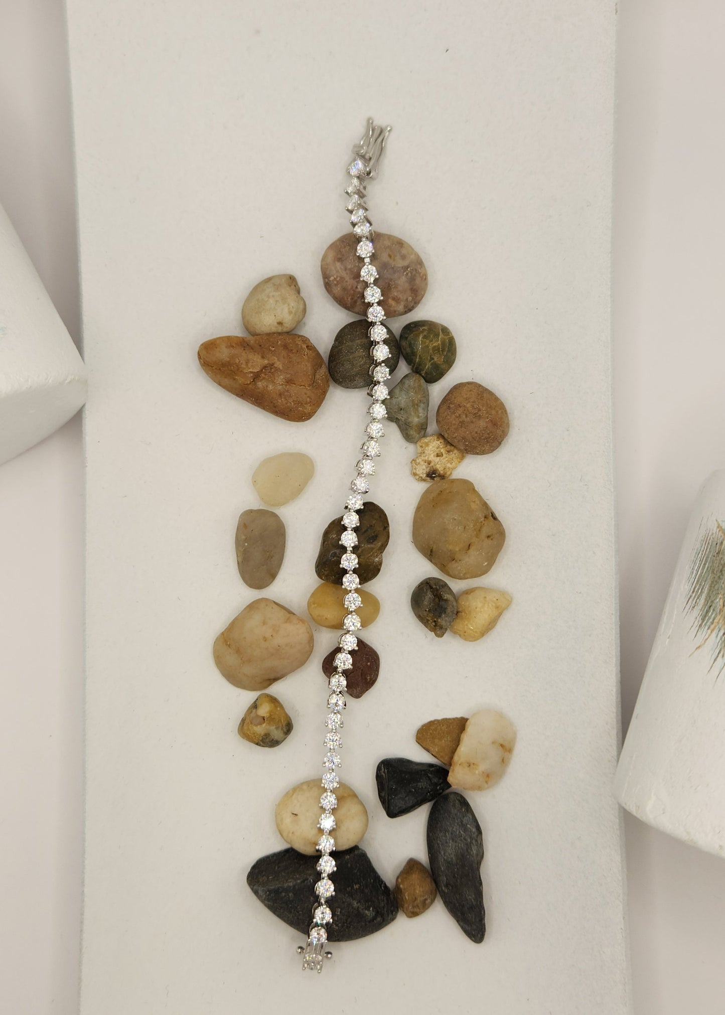 Moissanite silver Bracelet- Avangard 2