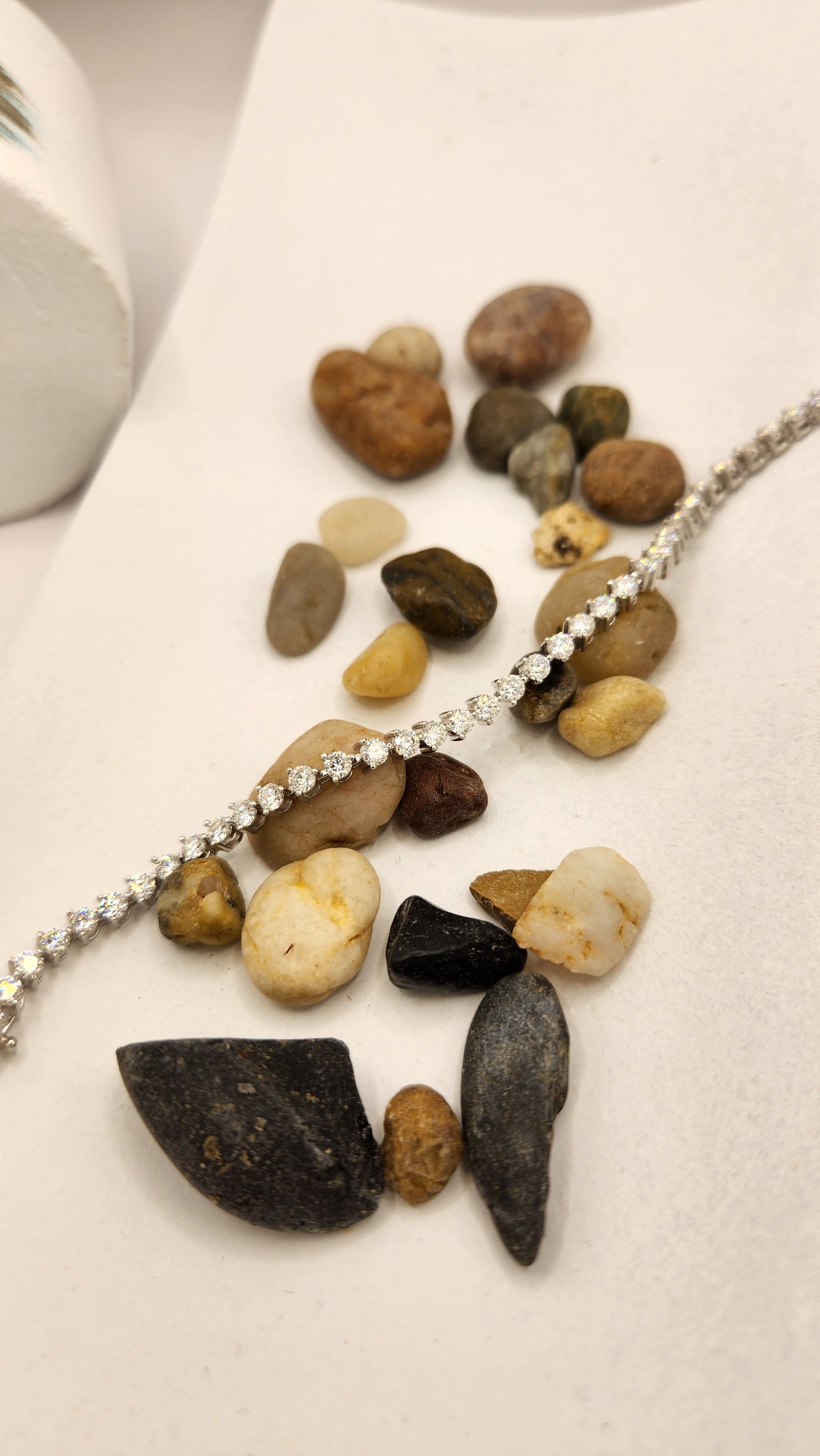 Moissanite silver Bracelet- Avangard 3