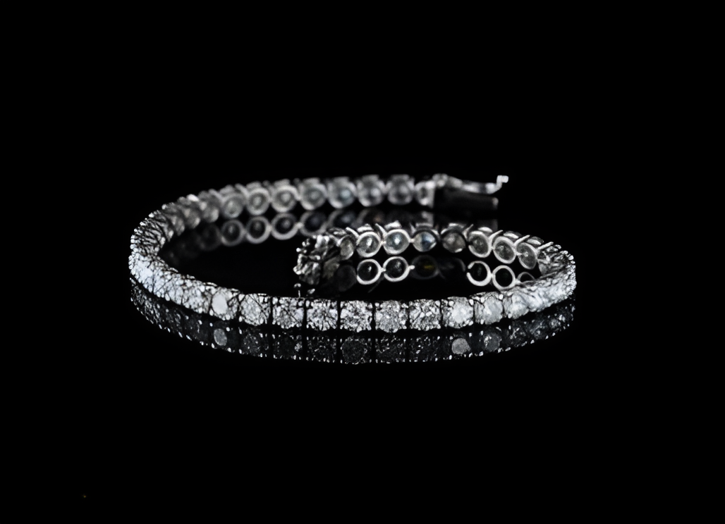 Moissanite Silver Bracelet