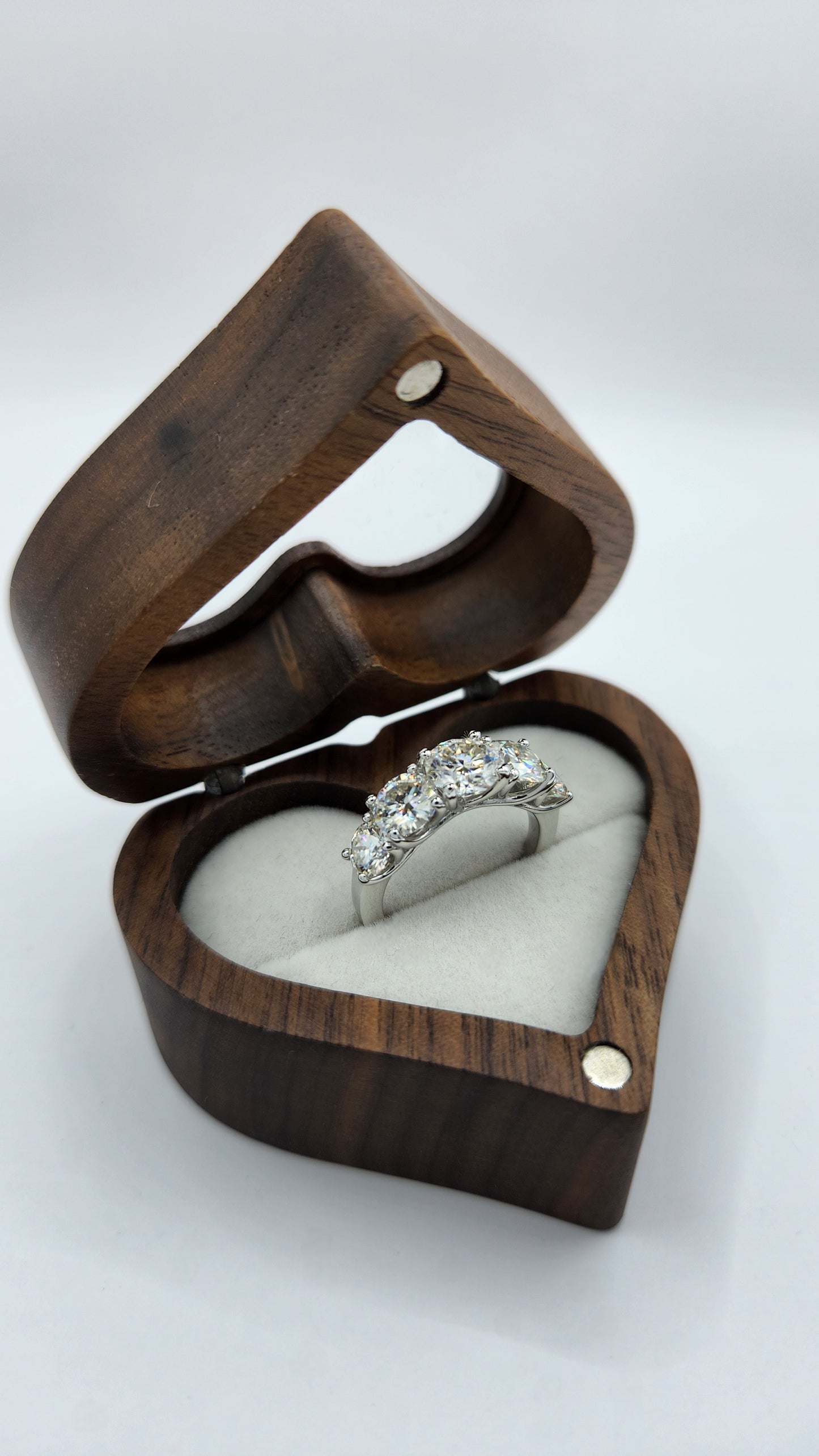 Moissanite Silver Ring - Eliana