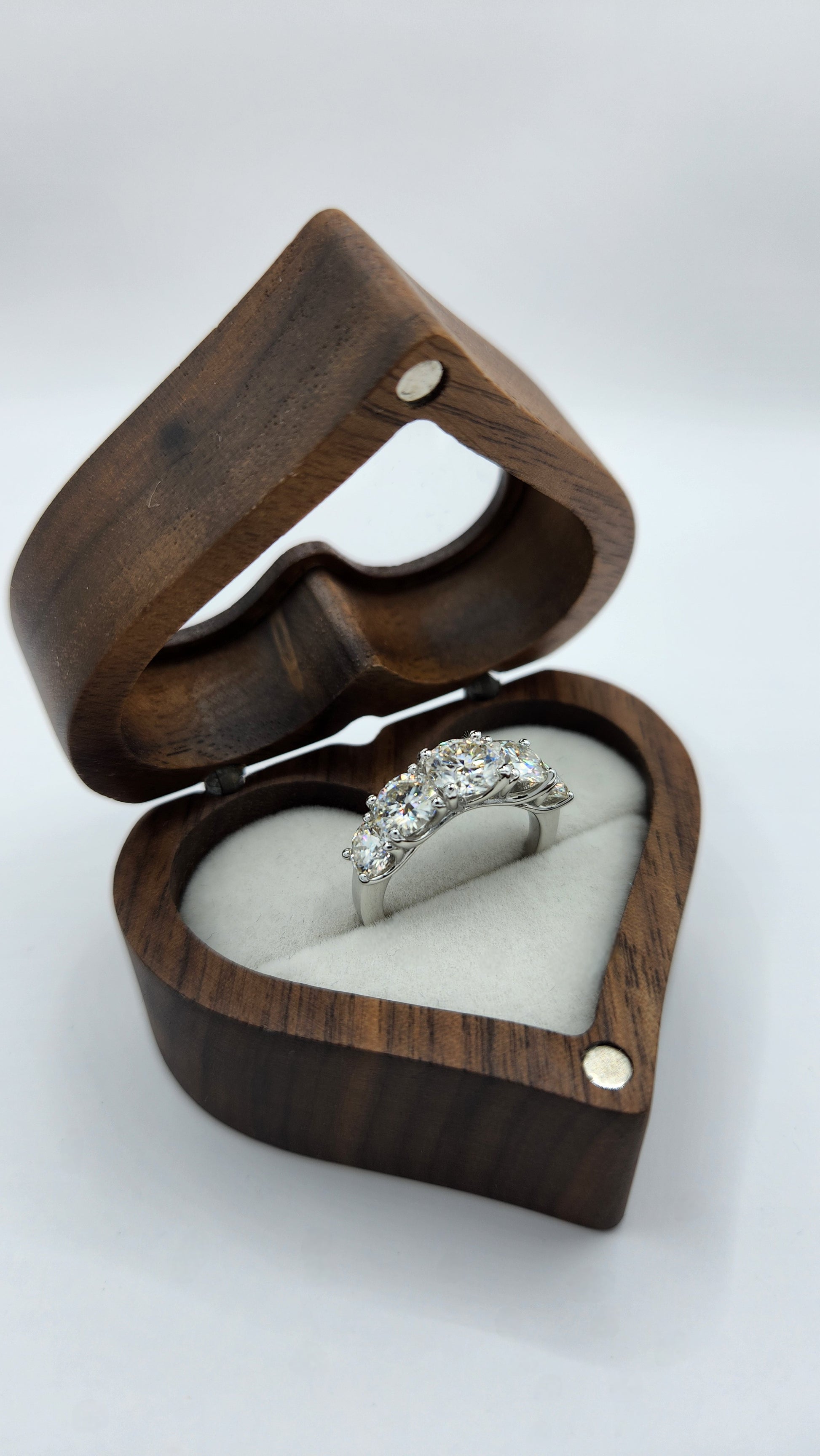 Moissanite Silver Ring - Eliana