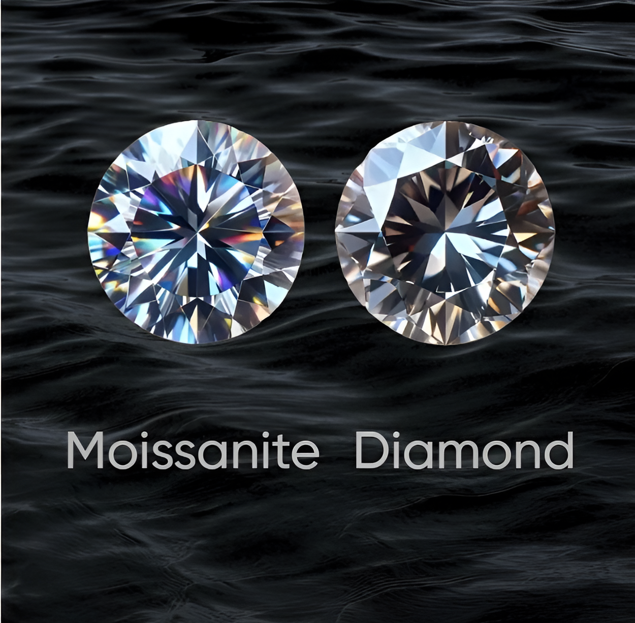  Moissanite VS Diamond photo