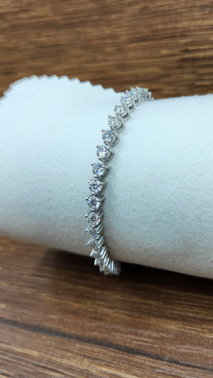 Moissanite Silver Bracelet - AVANGARD12