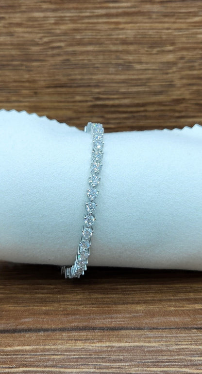 Moissanite Silver Bracelet - AVANGARD13