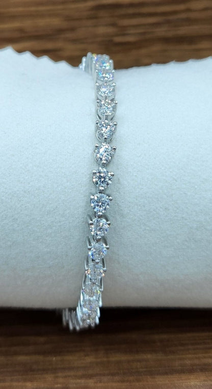 Moissanite Silver Bracelet - AVANGARD22
