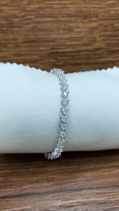 Moissanite Silver Bracelet - AVANGARD33