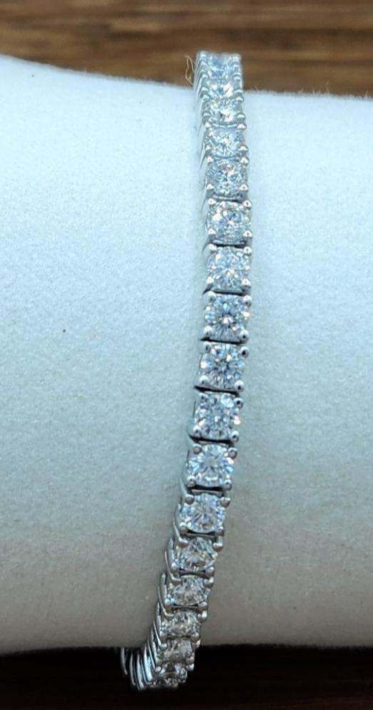 Moissanite Silver Bracelet - FINESSE 5