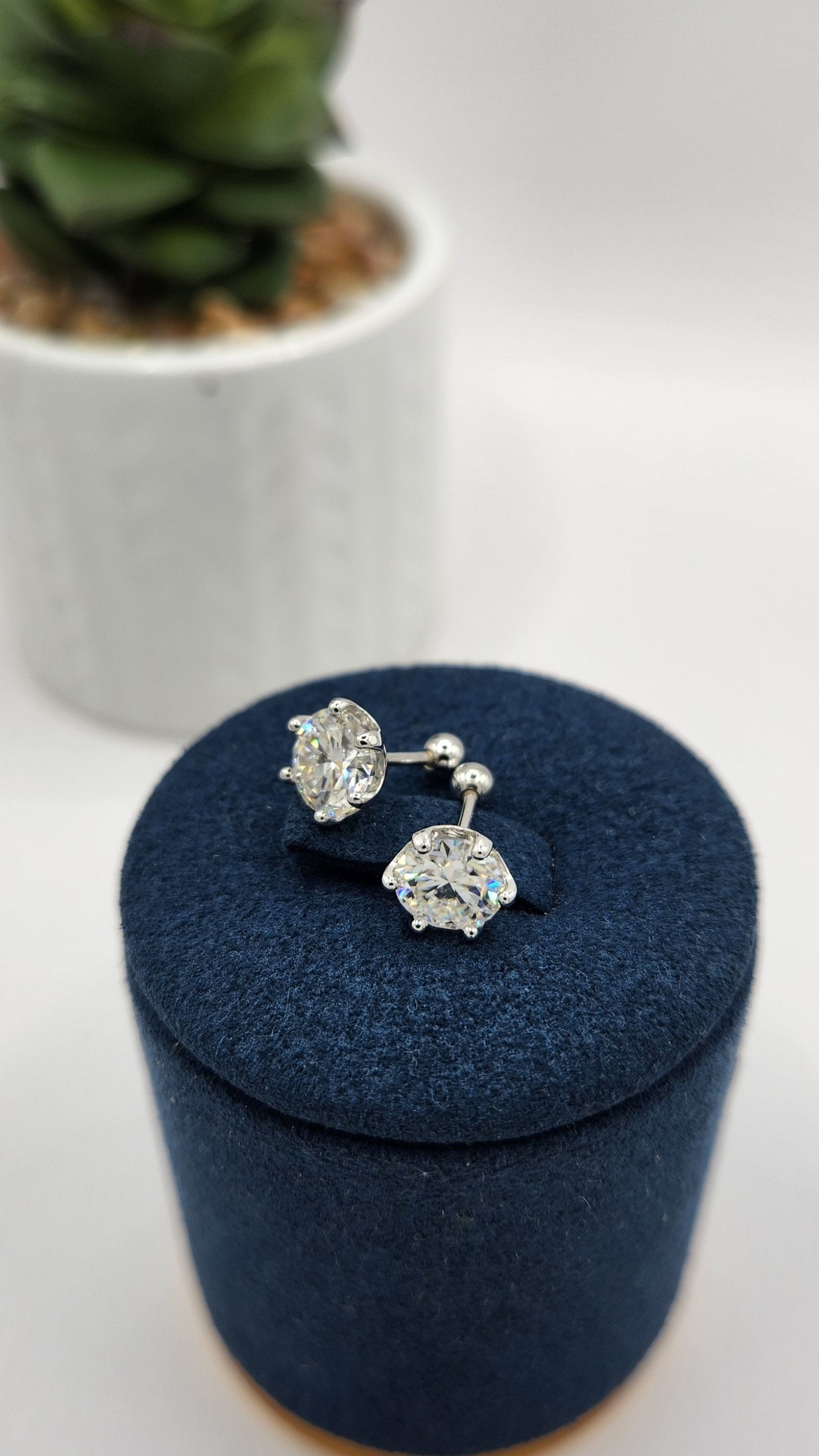 Moissanite Silver Earings - DELIGHT_