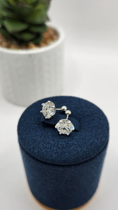 Moissanite Silver Earings - DELIGHT_
