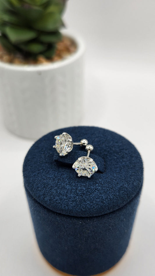 Moissanite Silver Earings - DELIGHT_