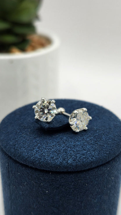Moissanite Silver Earings - DELIGHT_