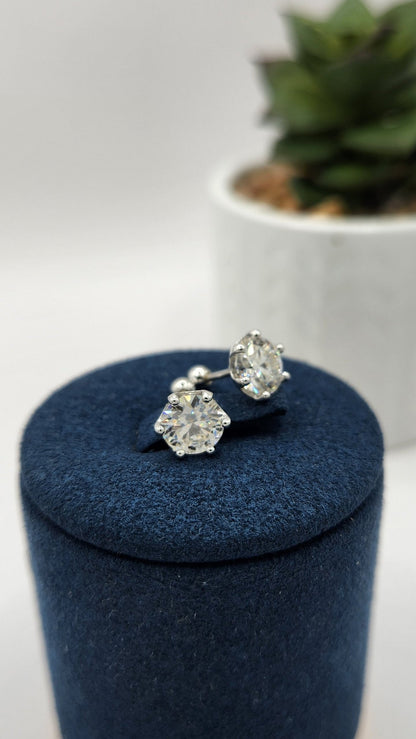 Moissanite Silver Earings - DELIGHT_3