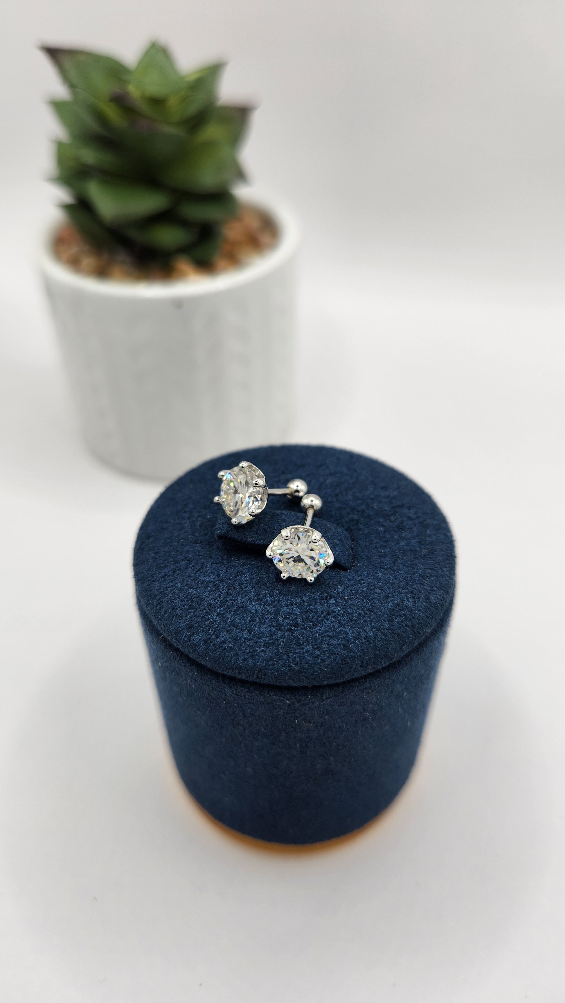 Moissanite Silver Earings - DELIGHT_4