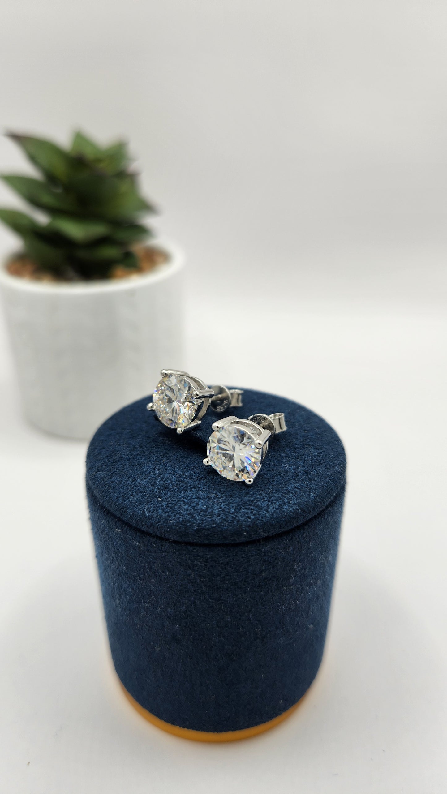 Moissanite Silver Earring - VELVET 4