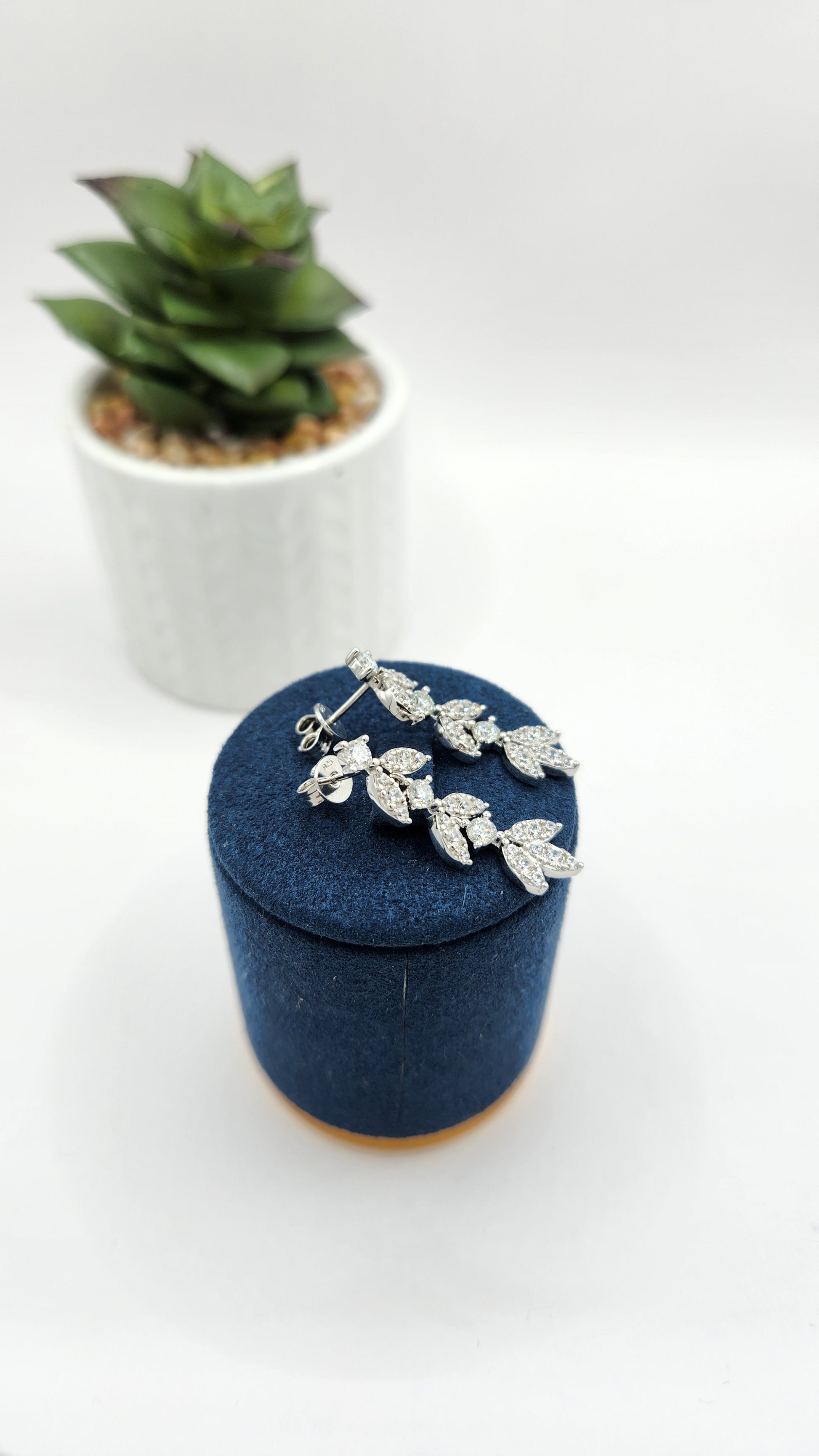 Moissanite Silver Earrings - BLISS_3