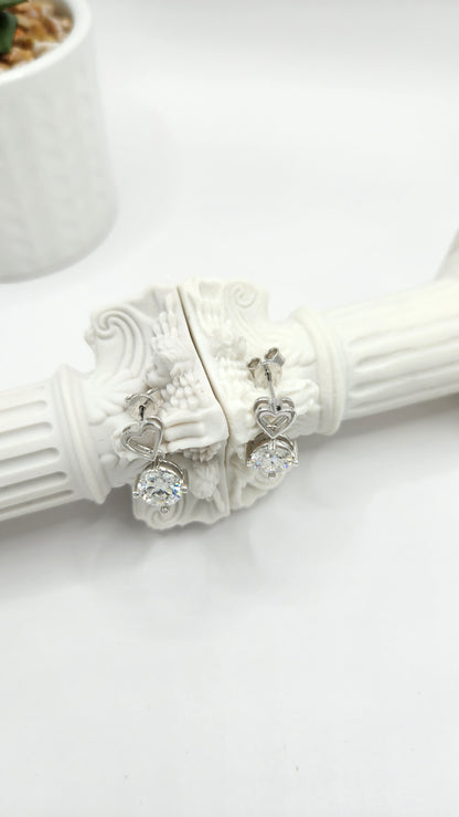 Moissanite Silver Earrings - MARBELLA5