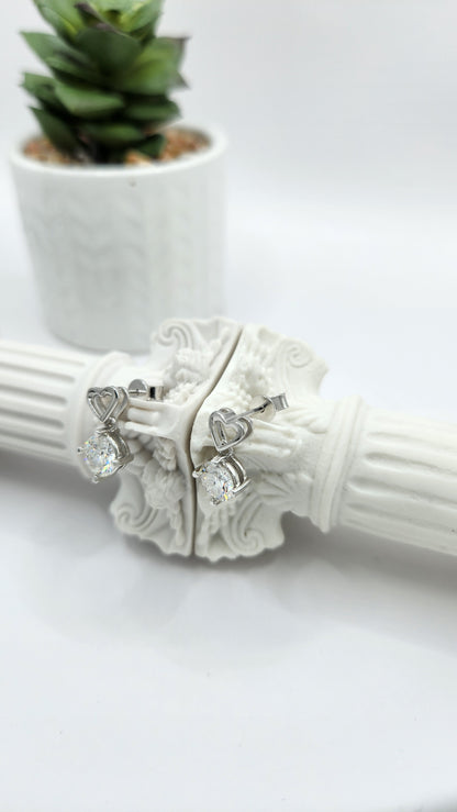 Moissanite Silver Earrings - MARBELLA 2