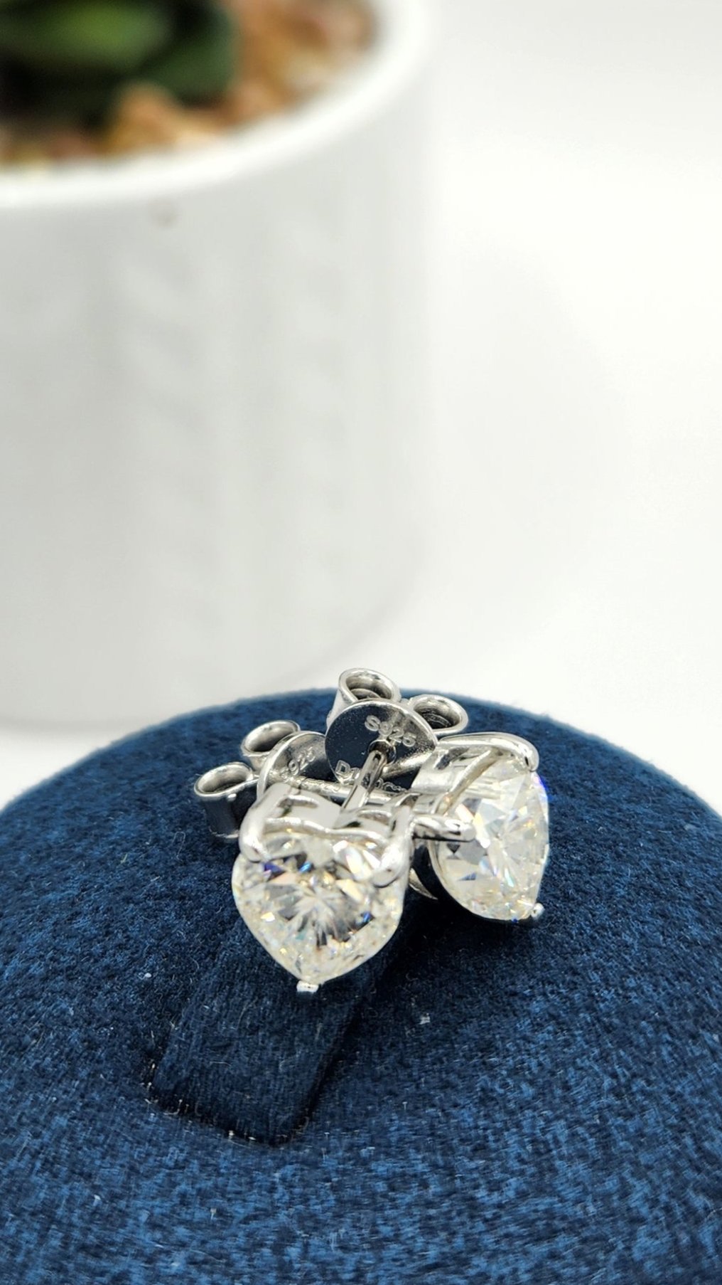 Moissanite Silver Earrings - MARINA2