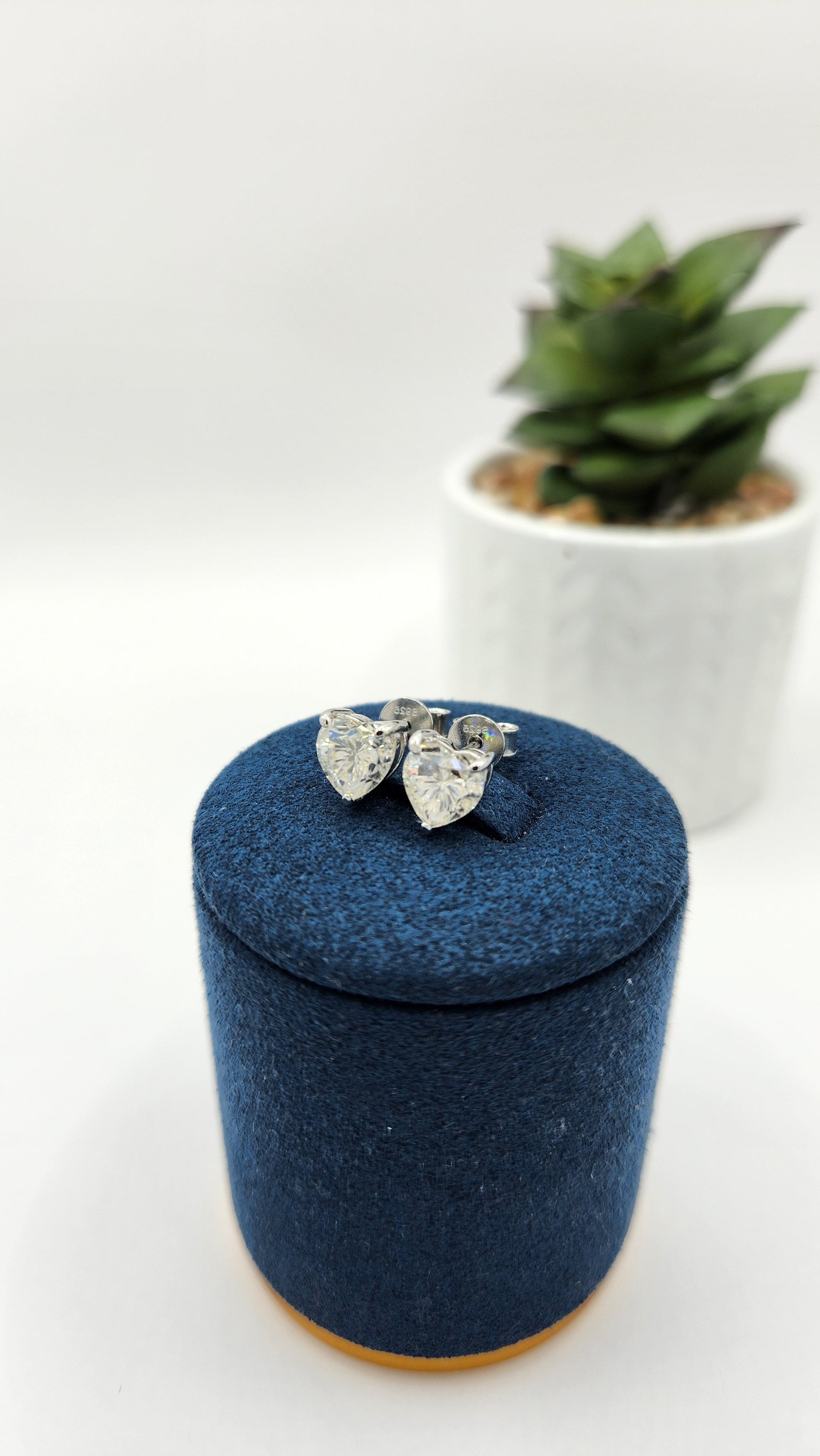 Moissanite Silver Earrings - MARINA3