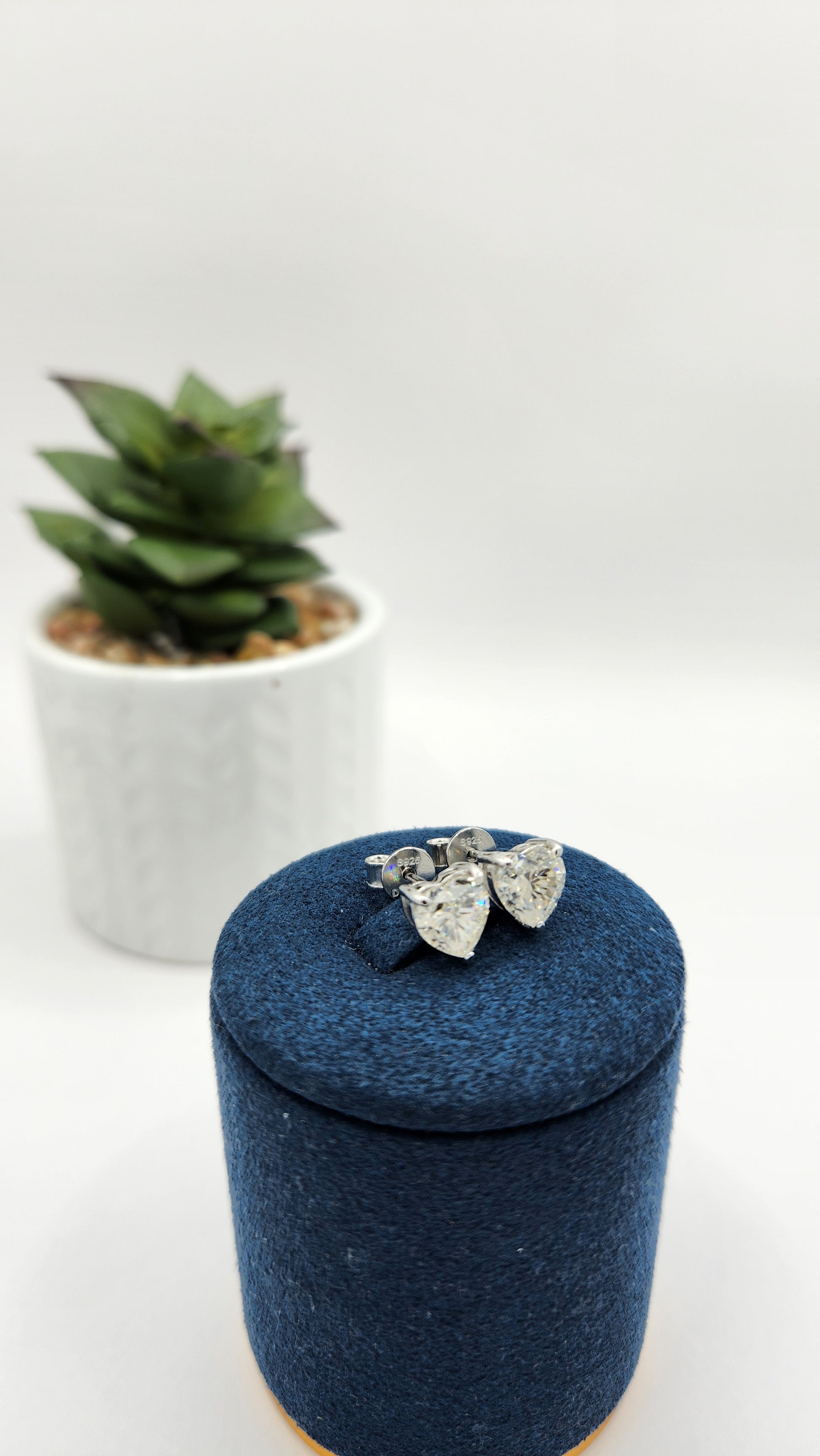 Moissanite Silver Earrings - MARINA 4