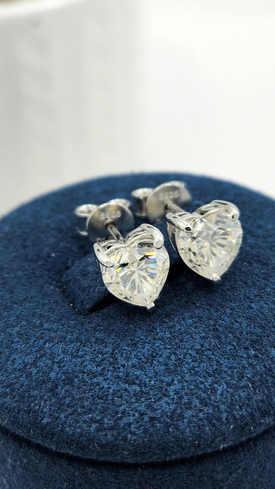 Moissanite Silver Earrings - MARINA 5