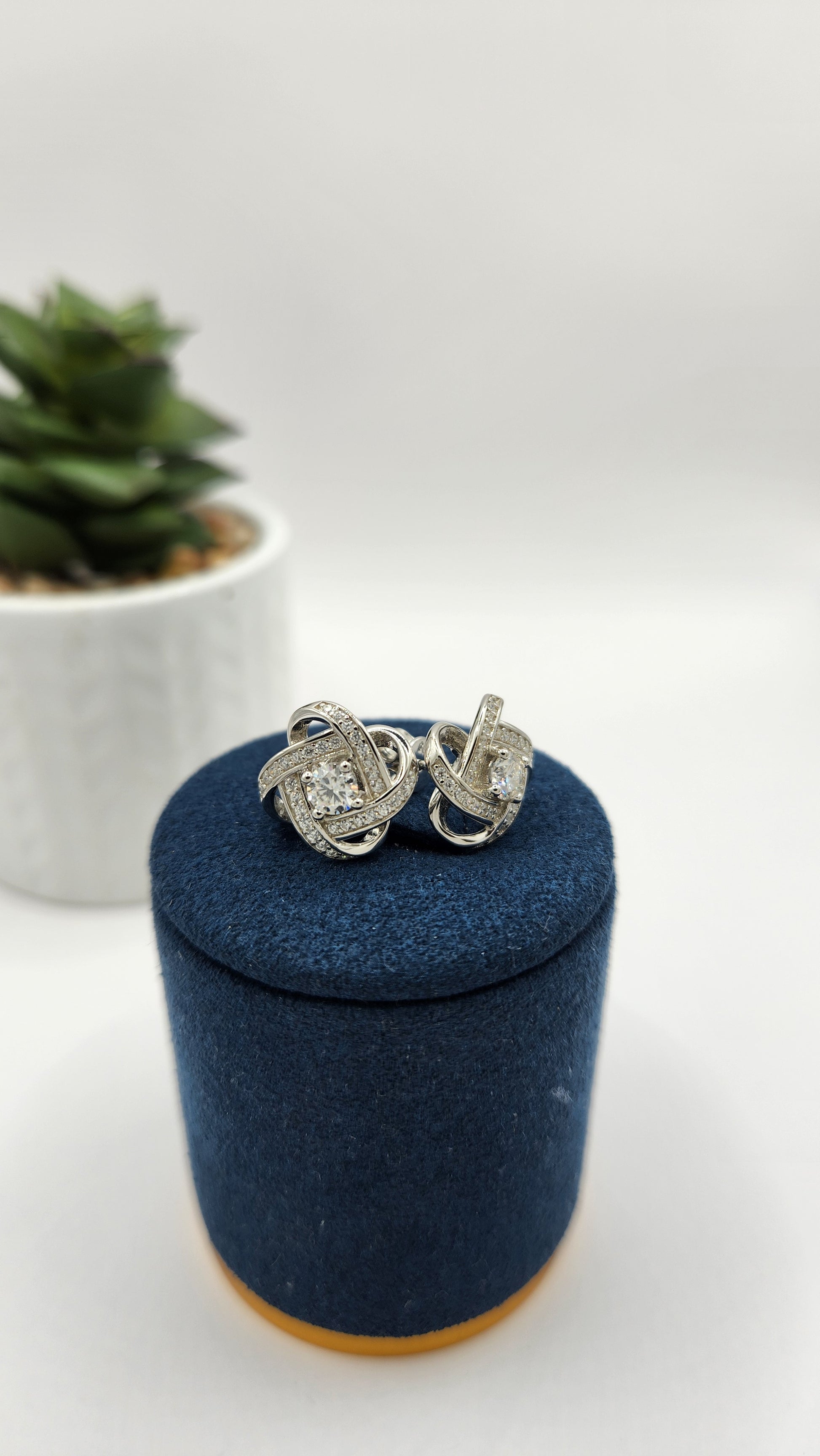 Moissanite Silver Earrings - MIRRAGE3