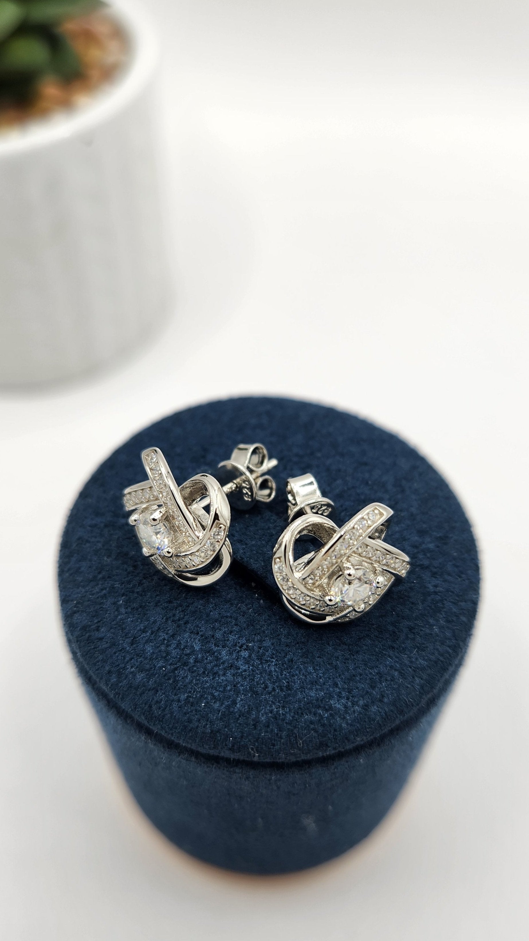 Moissanite Silver Earrings - MIRRAGE