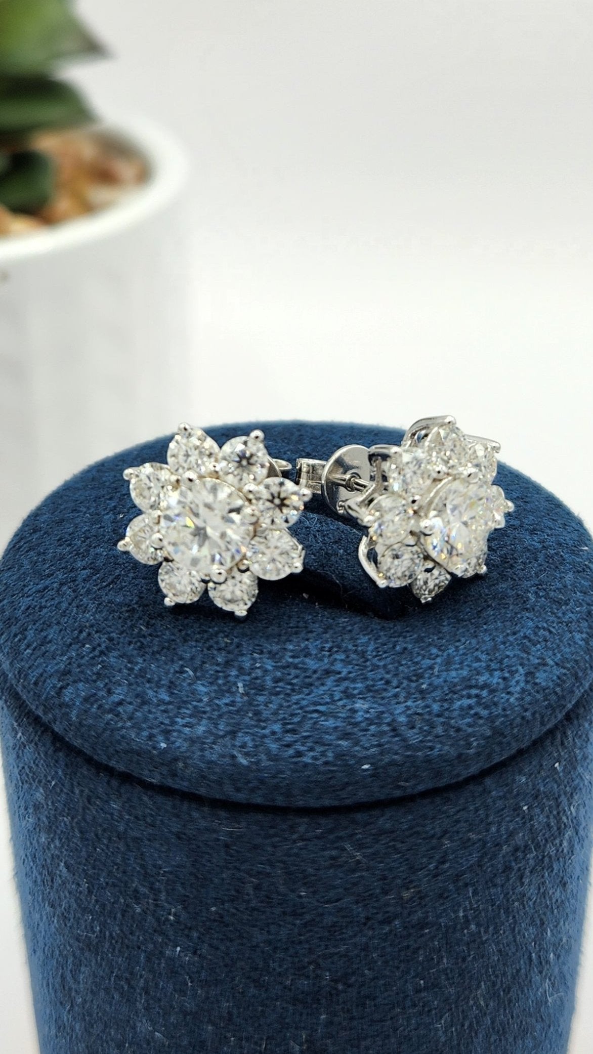 Moissanite Silver Earrings - MYSTIC 1
