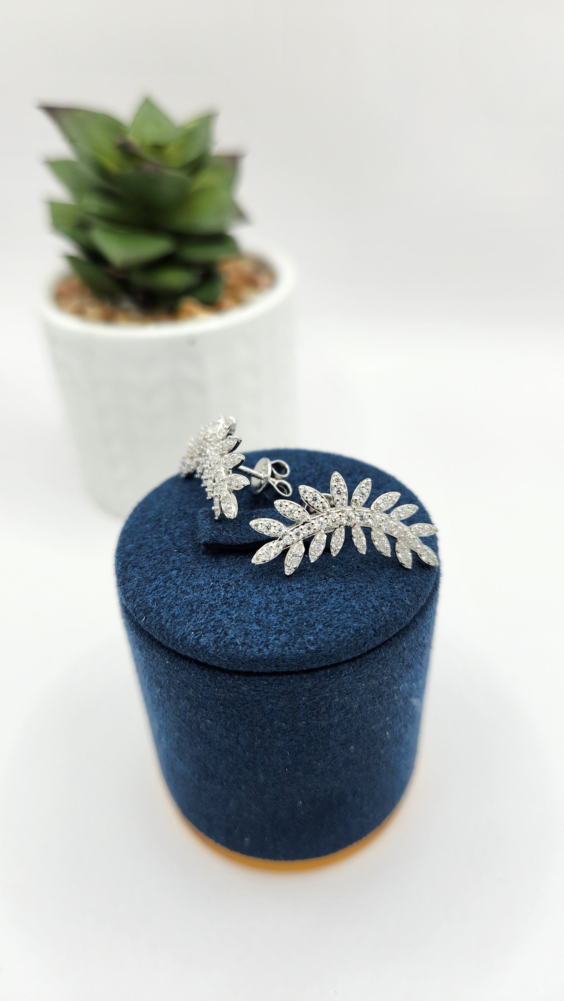Moissanite Silver Earrings - VISION2