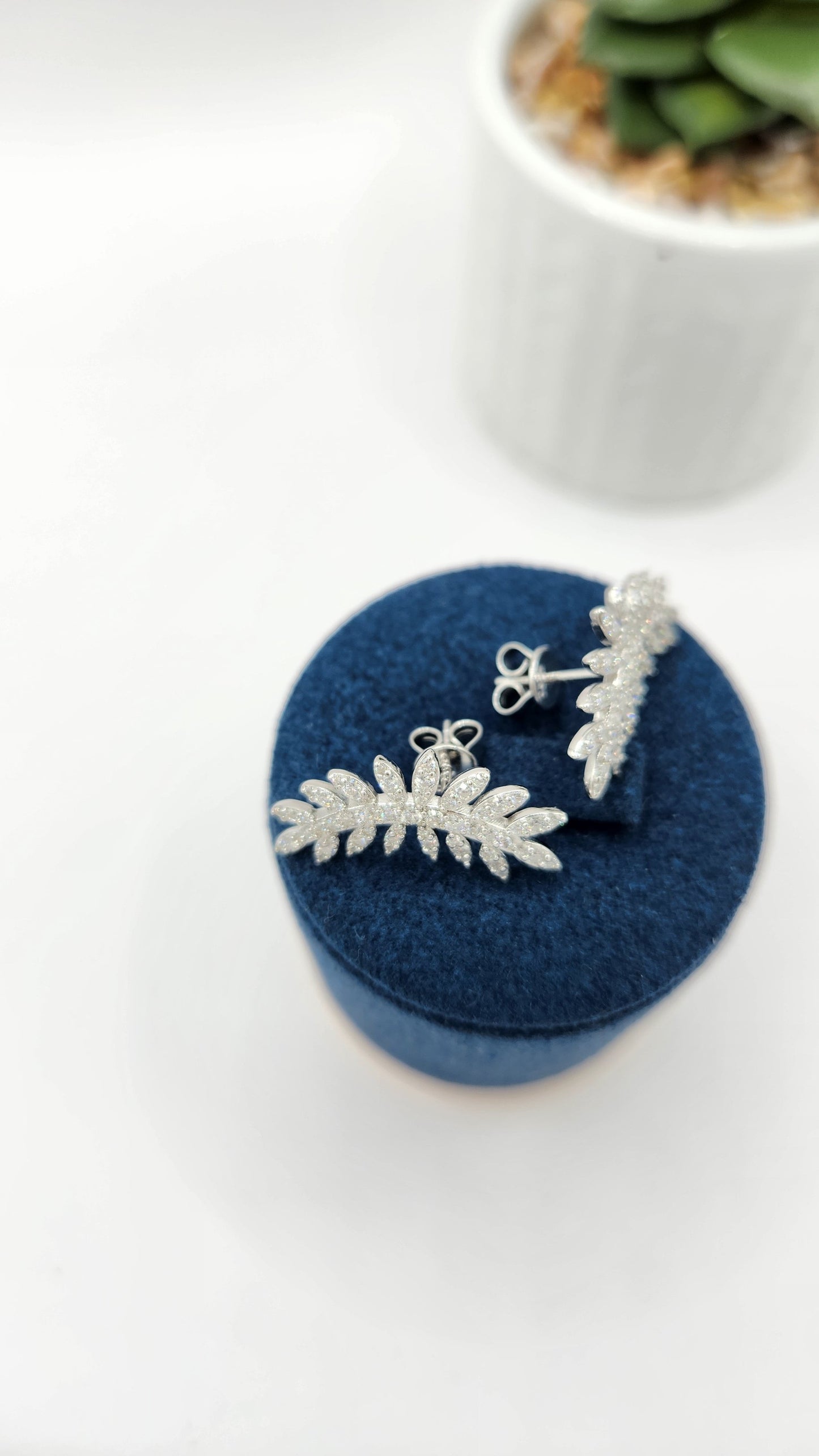 Moissanite Silver Earrings - VISION4
