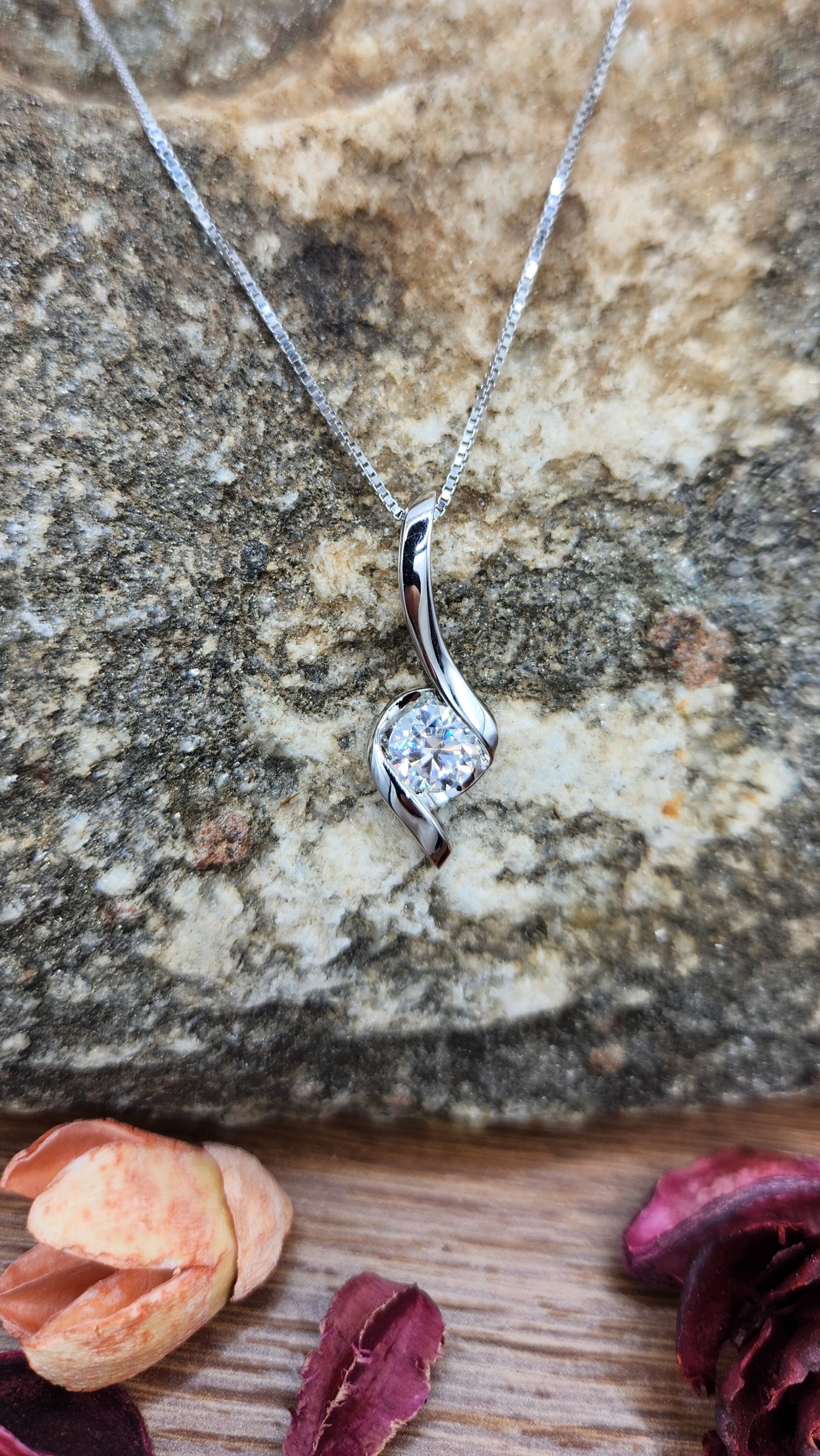 Moissanite Silver Jewelry Set - VIVID