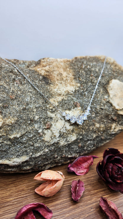 Moissanite Silver Necklace - BEAUTY3