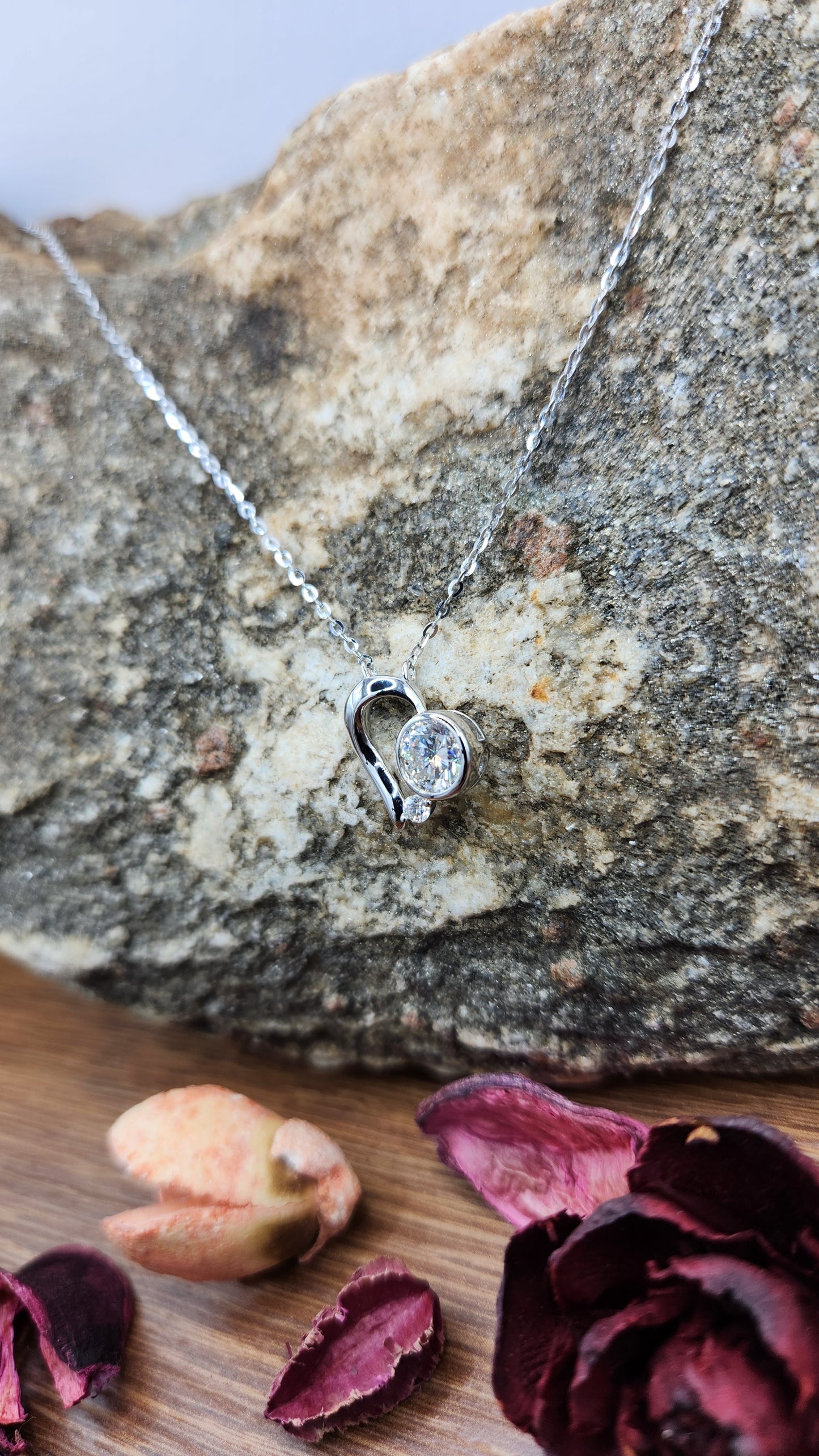 Moissanite Silver Necklace - IMPULSE2