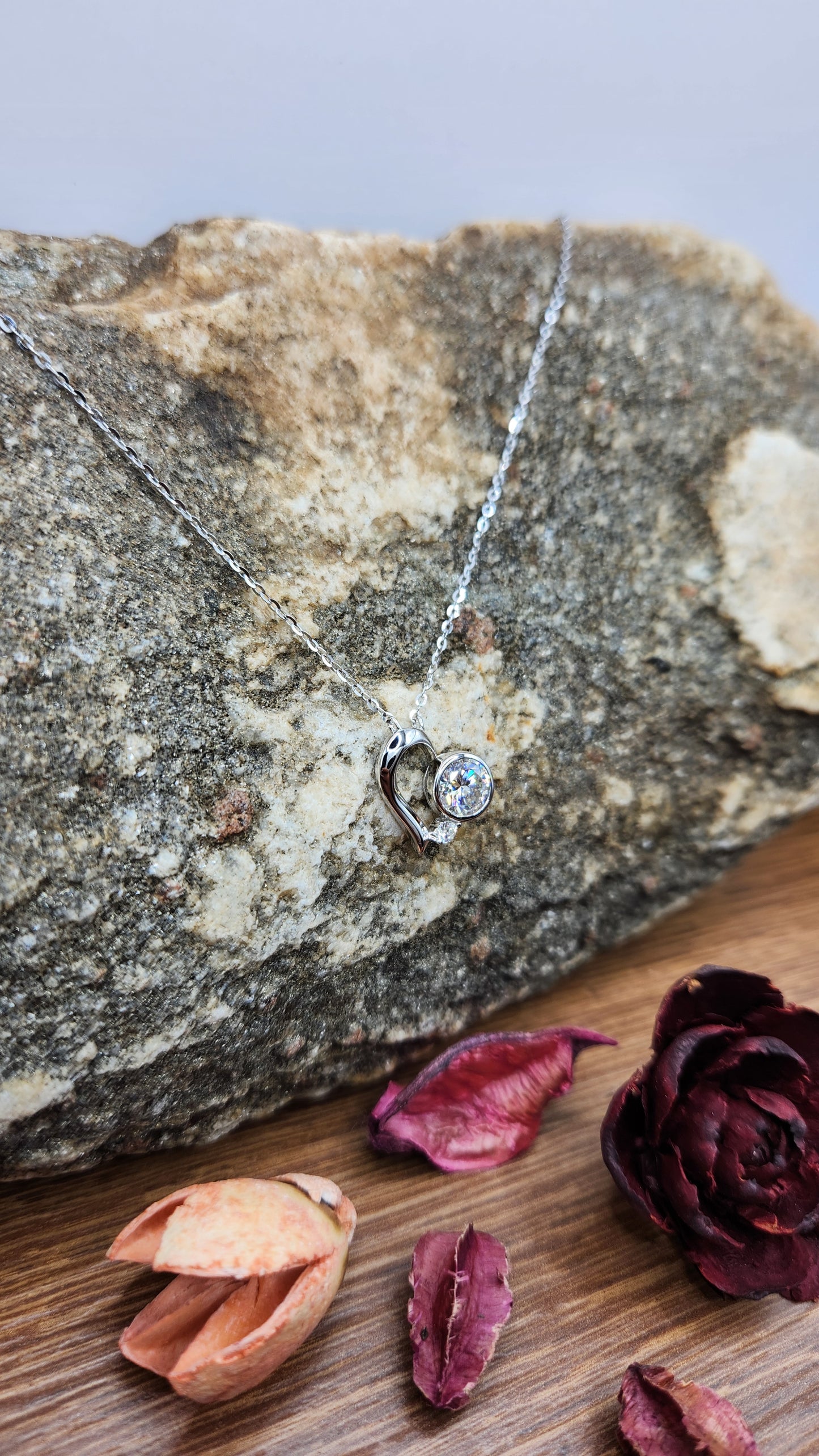 Moissanite Silver Necklace - IMPULSE3