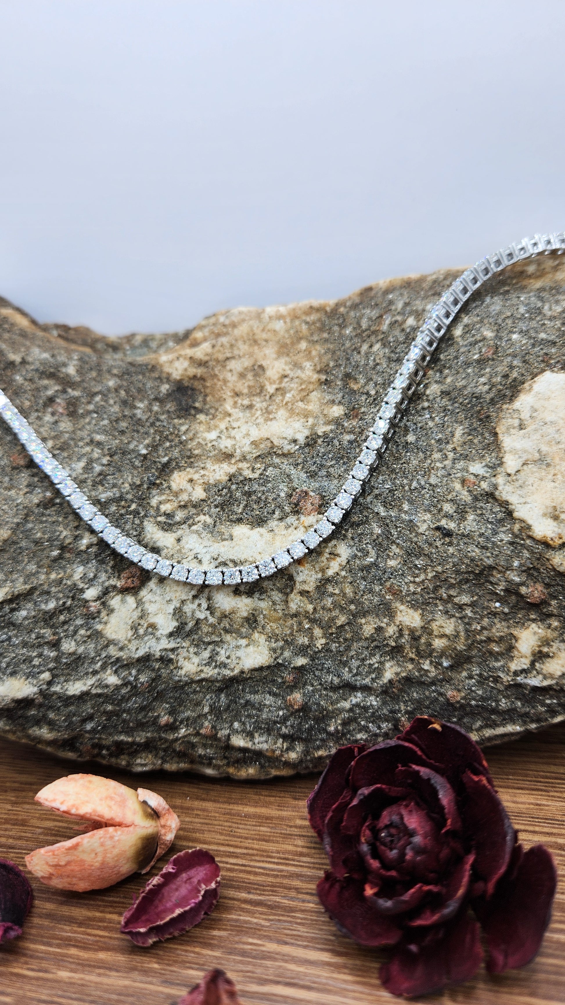 Moissanite Silver Necklace - LUXORIA