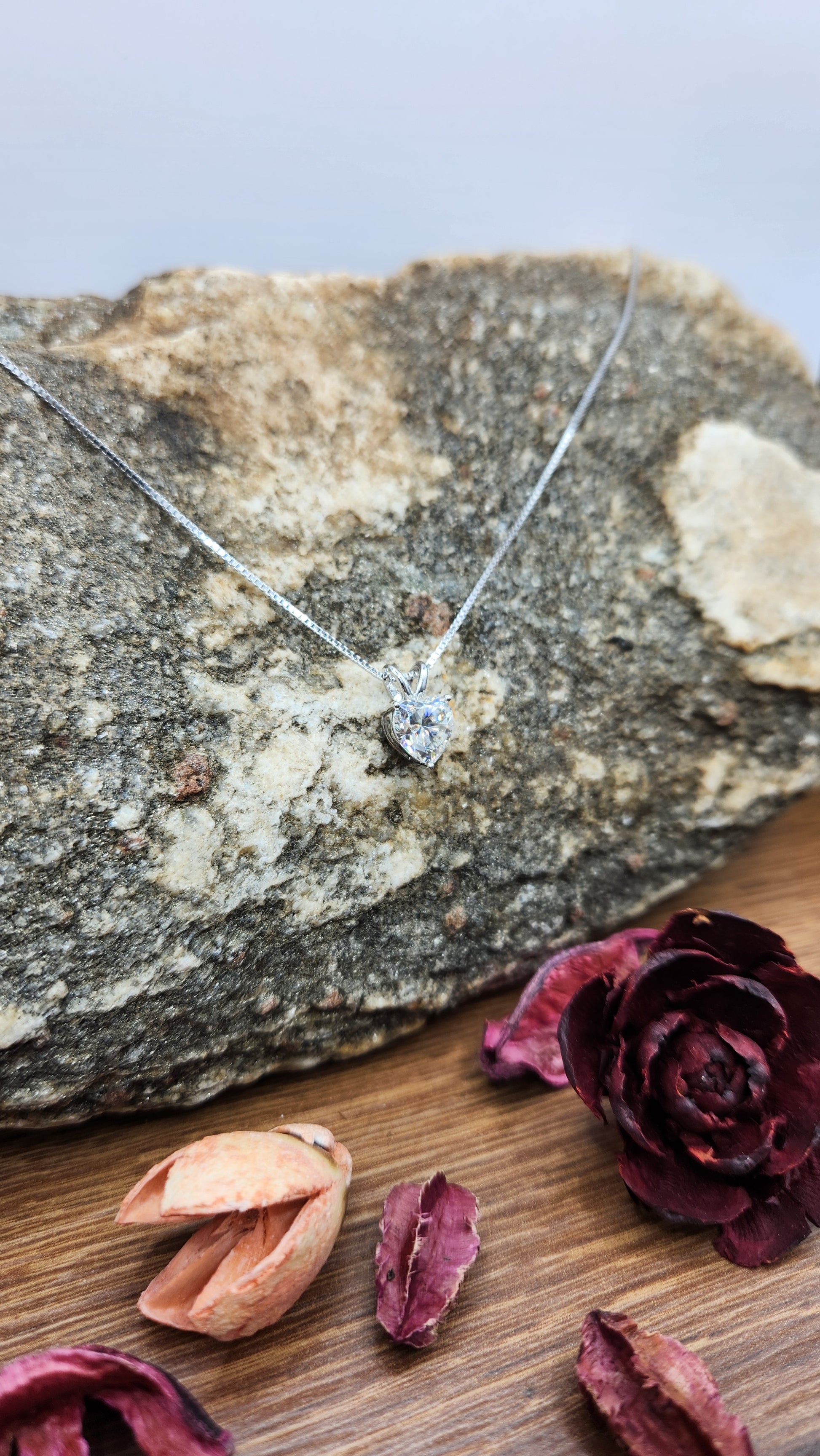 Moissanite Silver Necklace - PULSE4